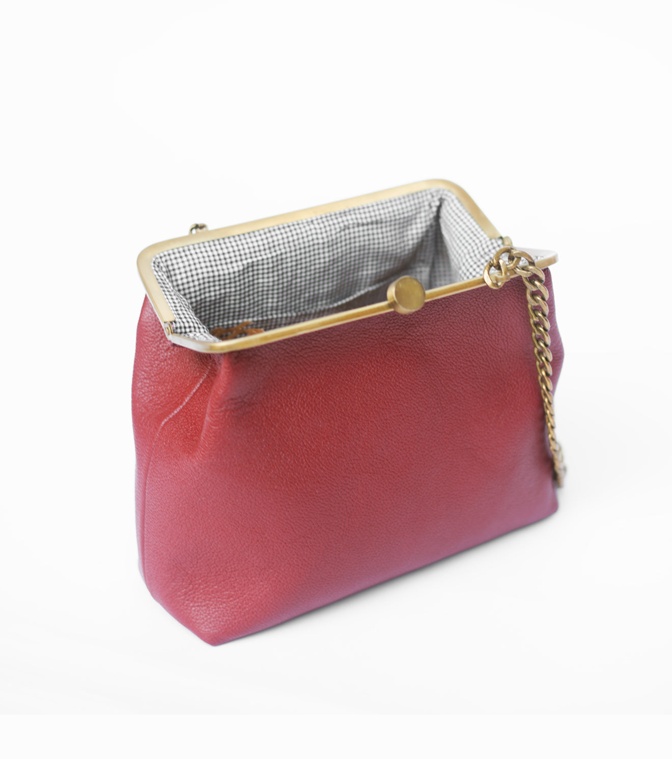 Bordeaux muse clutch