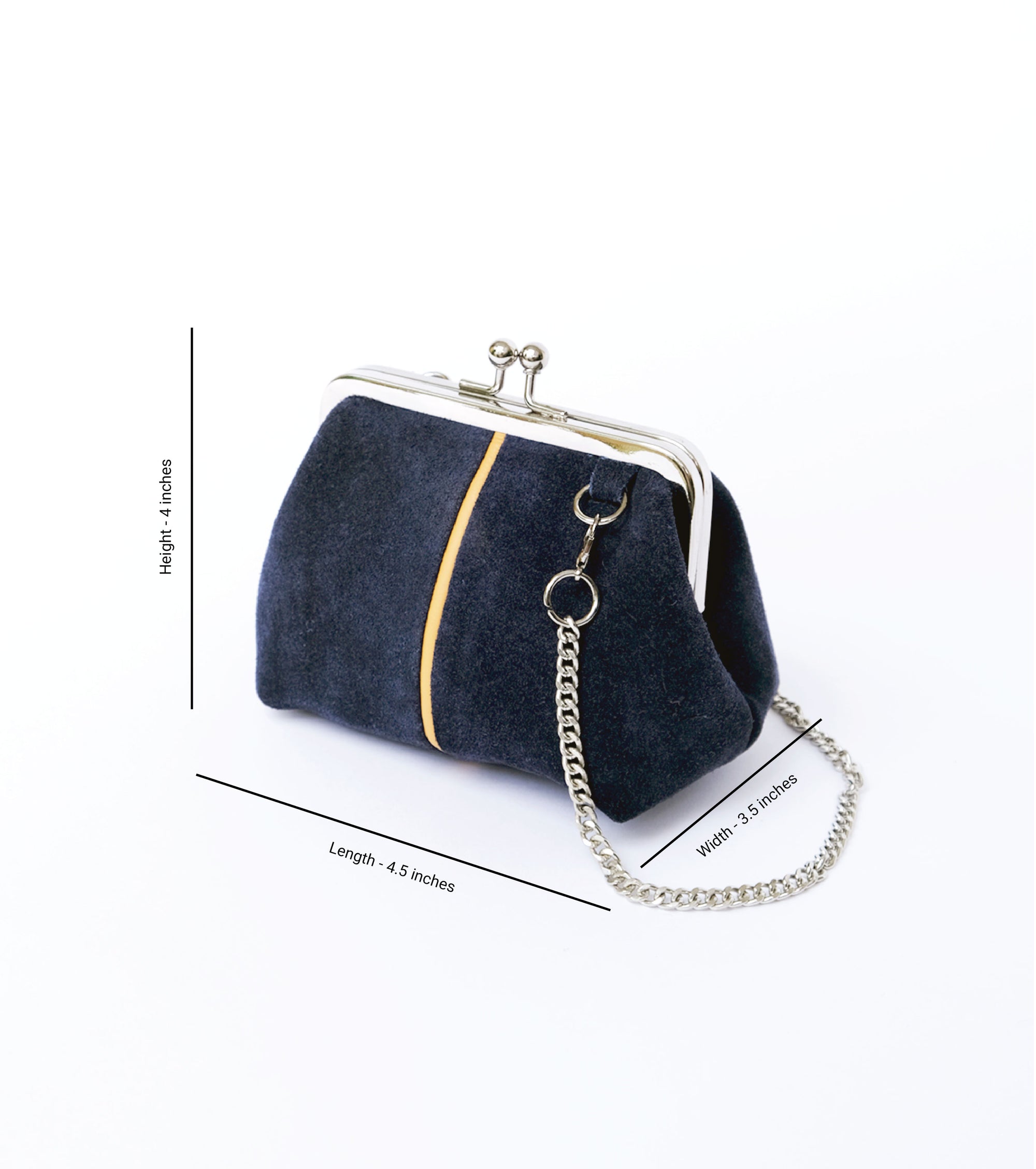 Sapphire Mini Suede Clutch