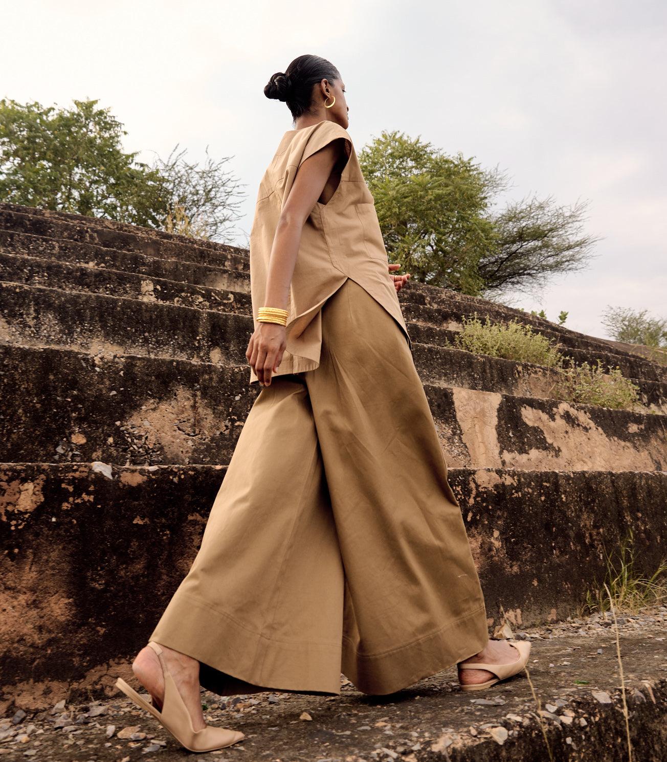 Wood rail co-ord set - Khara Kapas