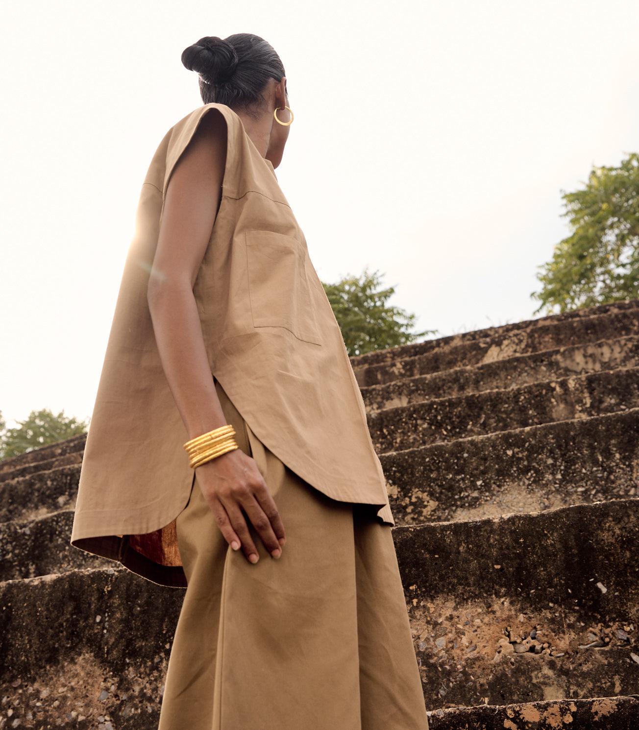 Wood rail co-ord set - Khara Kapas