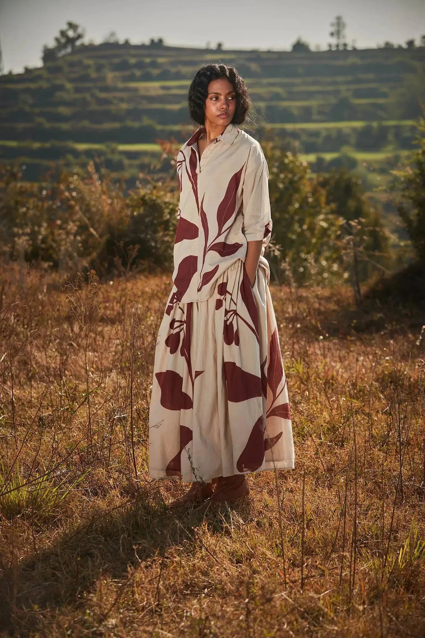 Burnt Sienna Top - Khara Kapas