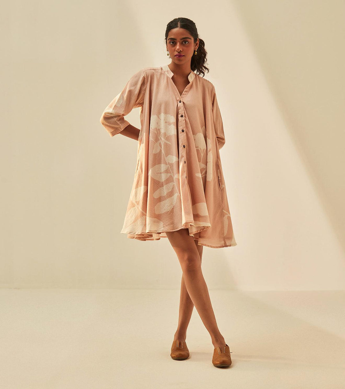 Dusky Pink dress - Khara Kapas