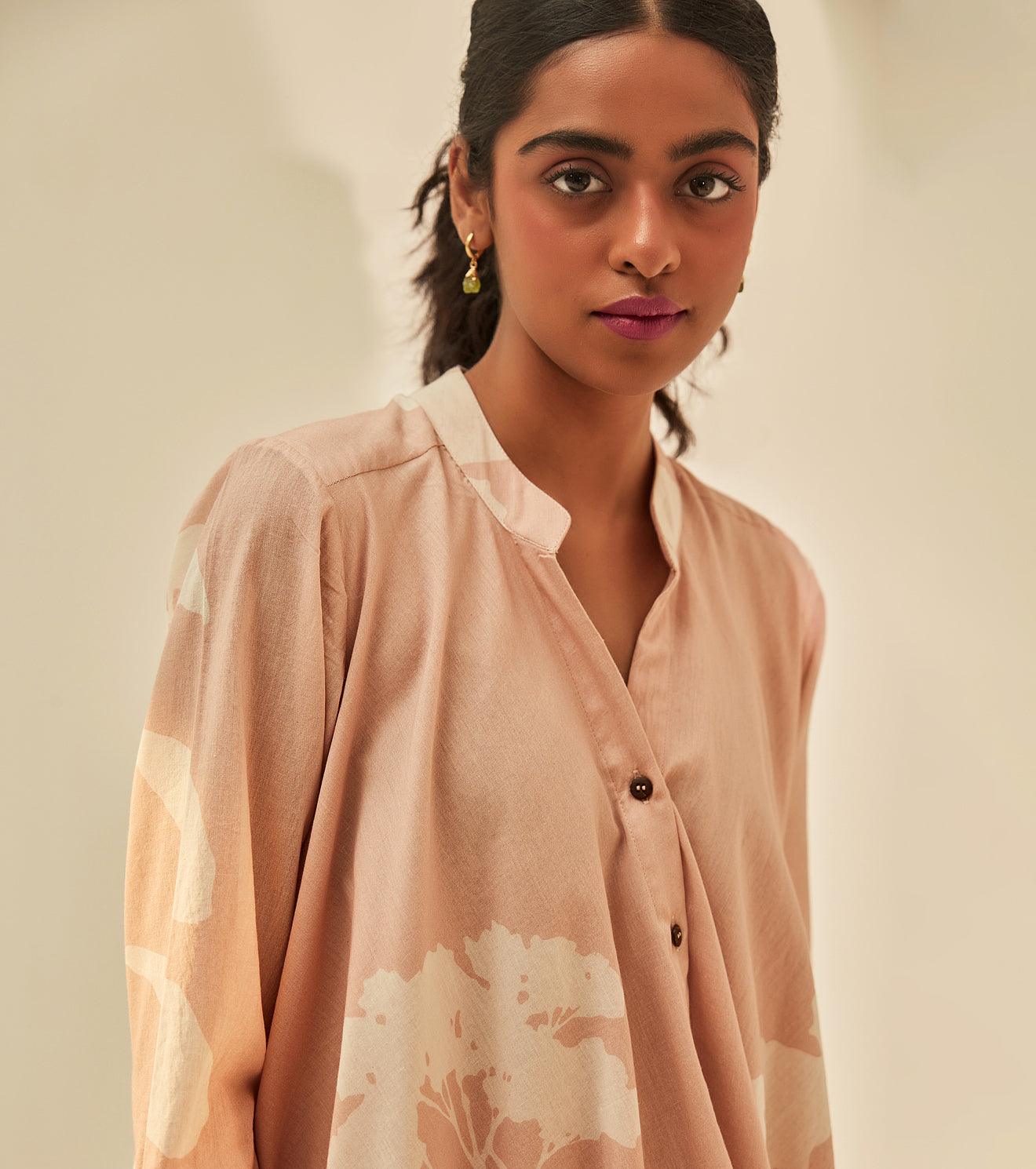 Dusky Pink dress - Khara Kapas