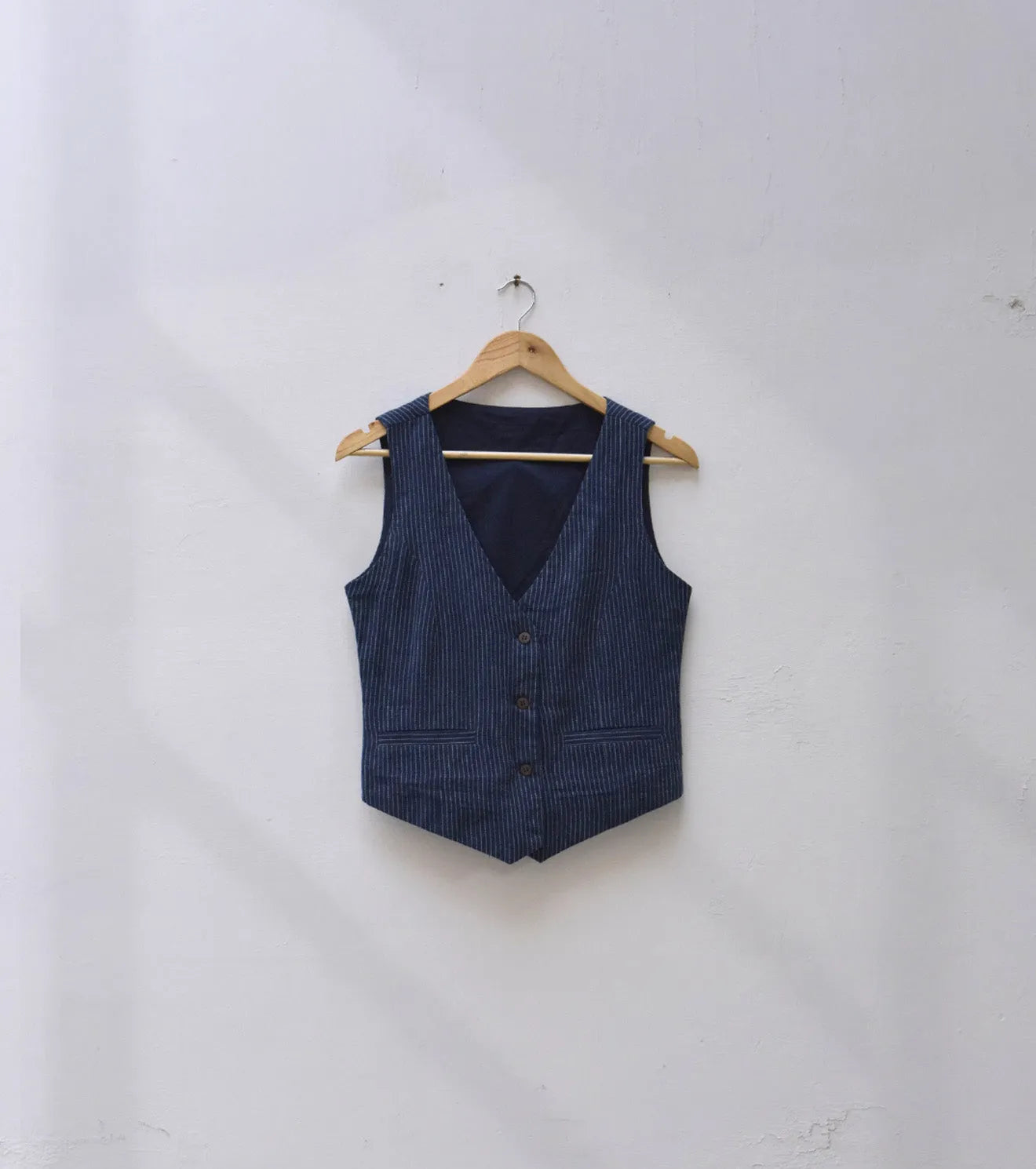 Navy Waistcoat - Khara Kapas