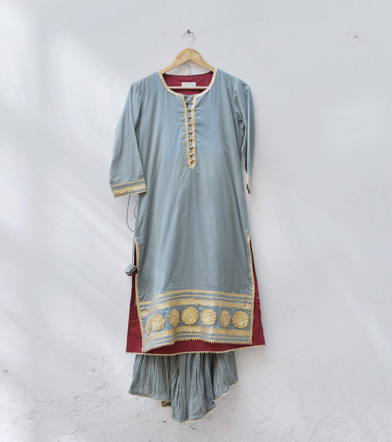 Aasman kurta skirt set.