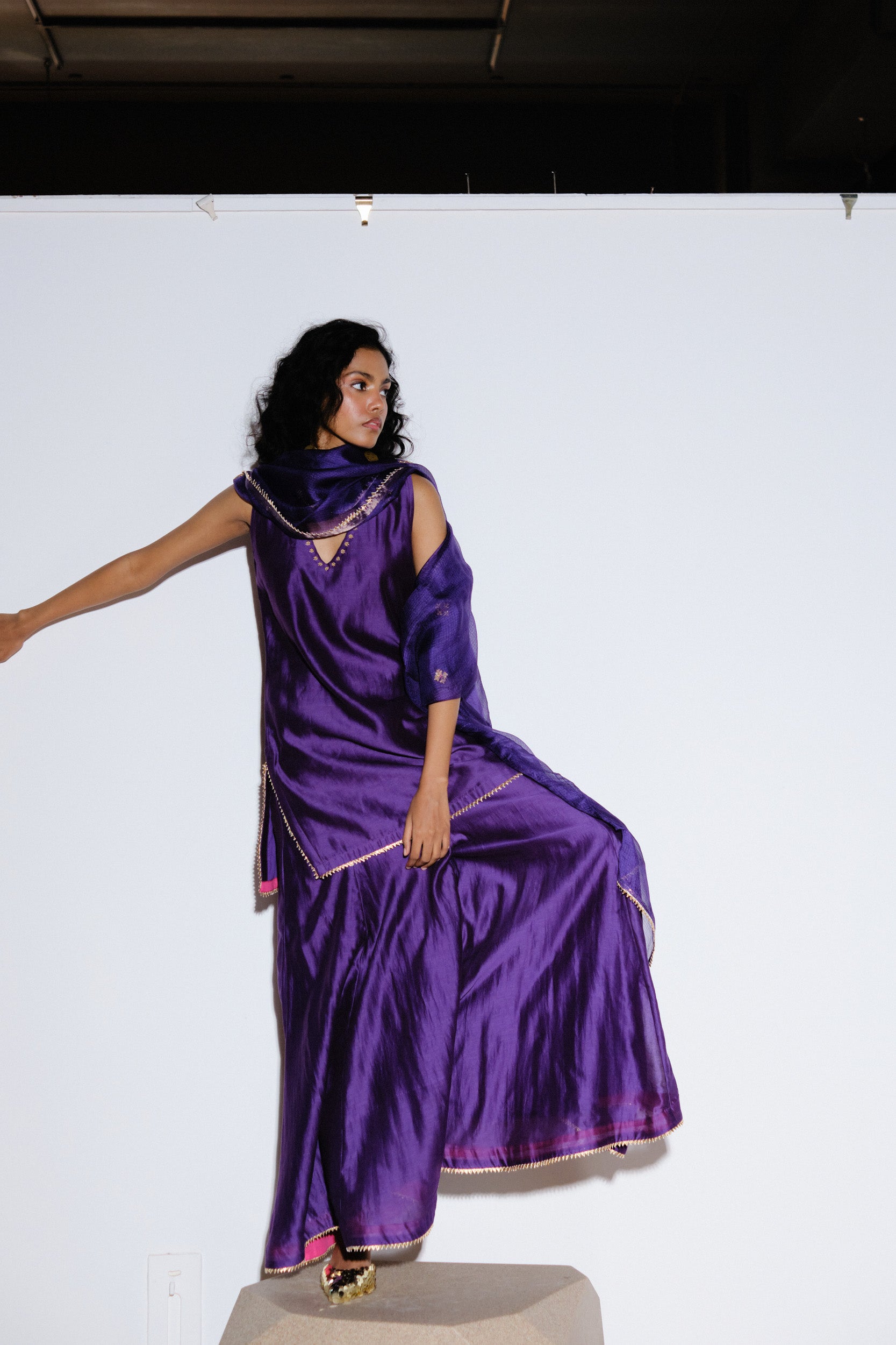 Angoor Silk Sharara Set