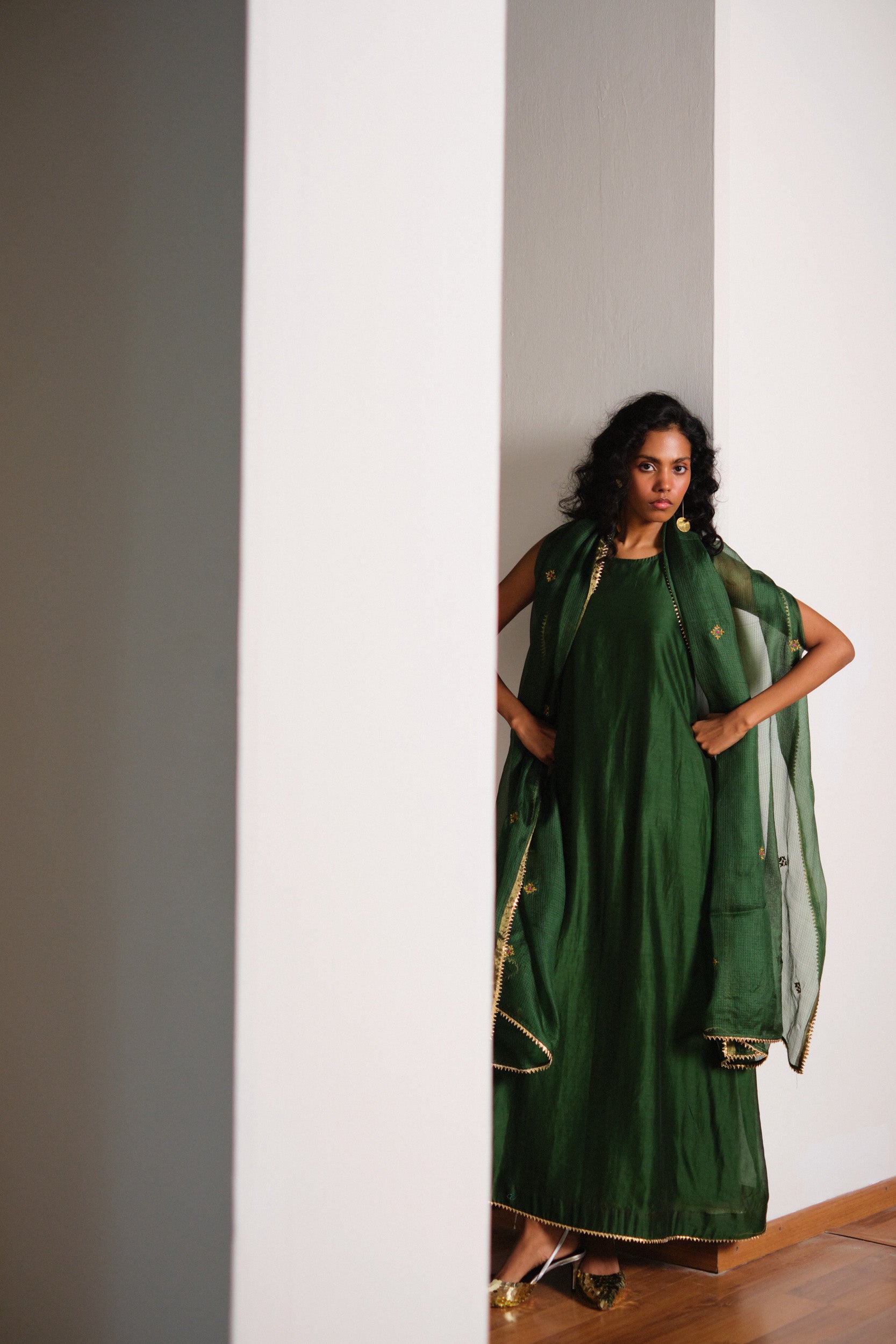 Vriksh Silk Gown