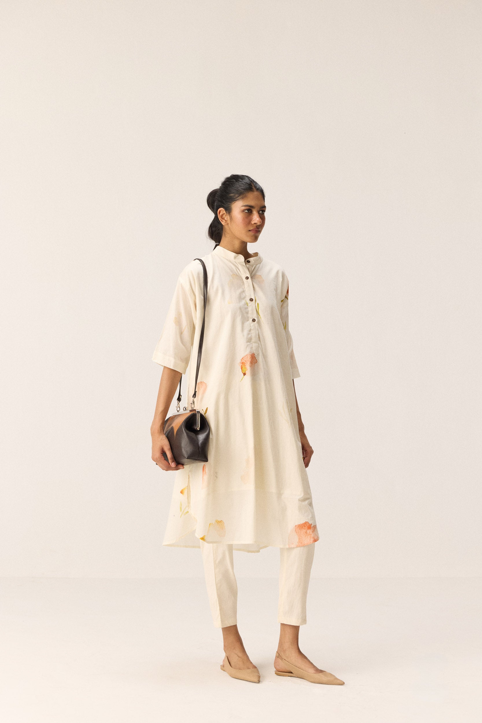 French Hydrangeas Kurta Set