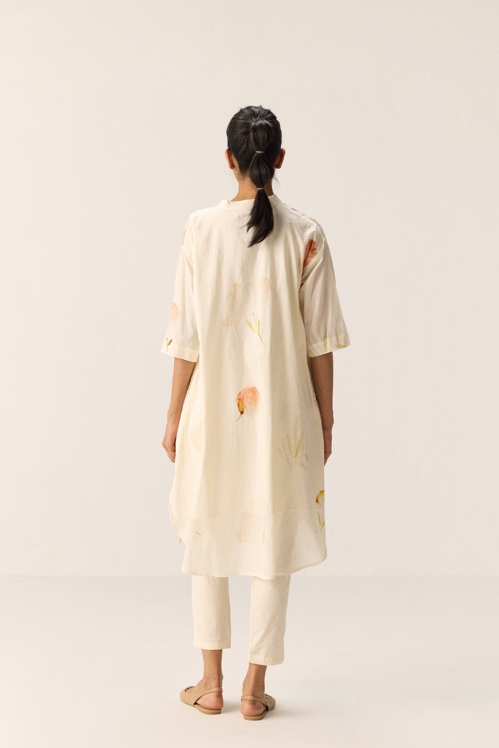 French Hydrangeas Kurta Set