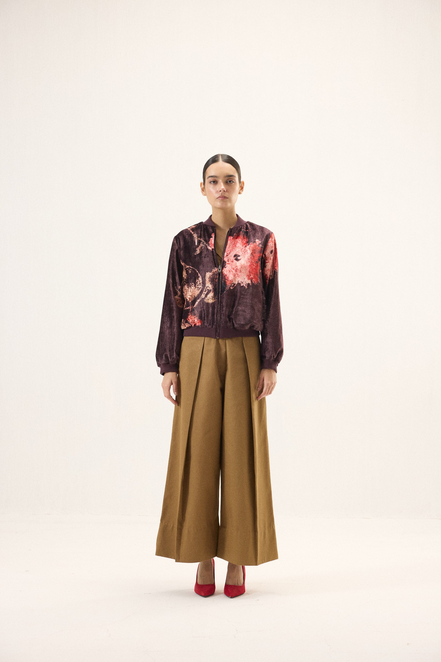 Plum Blossom Bomber Jacket