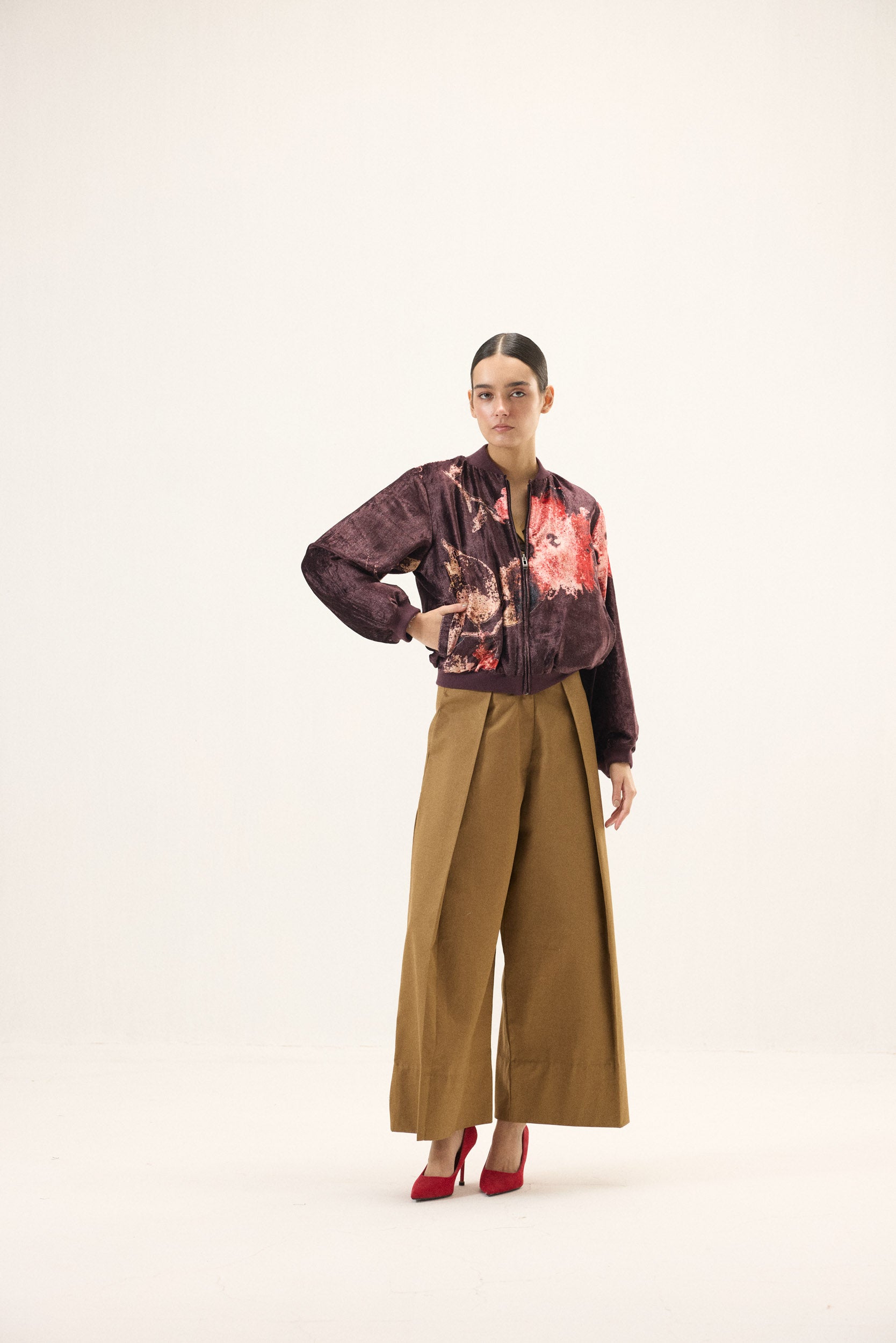 Plum Blossom Bomber Jacket