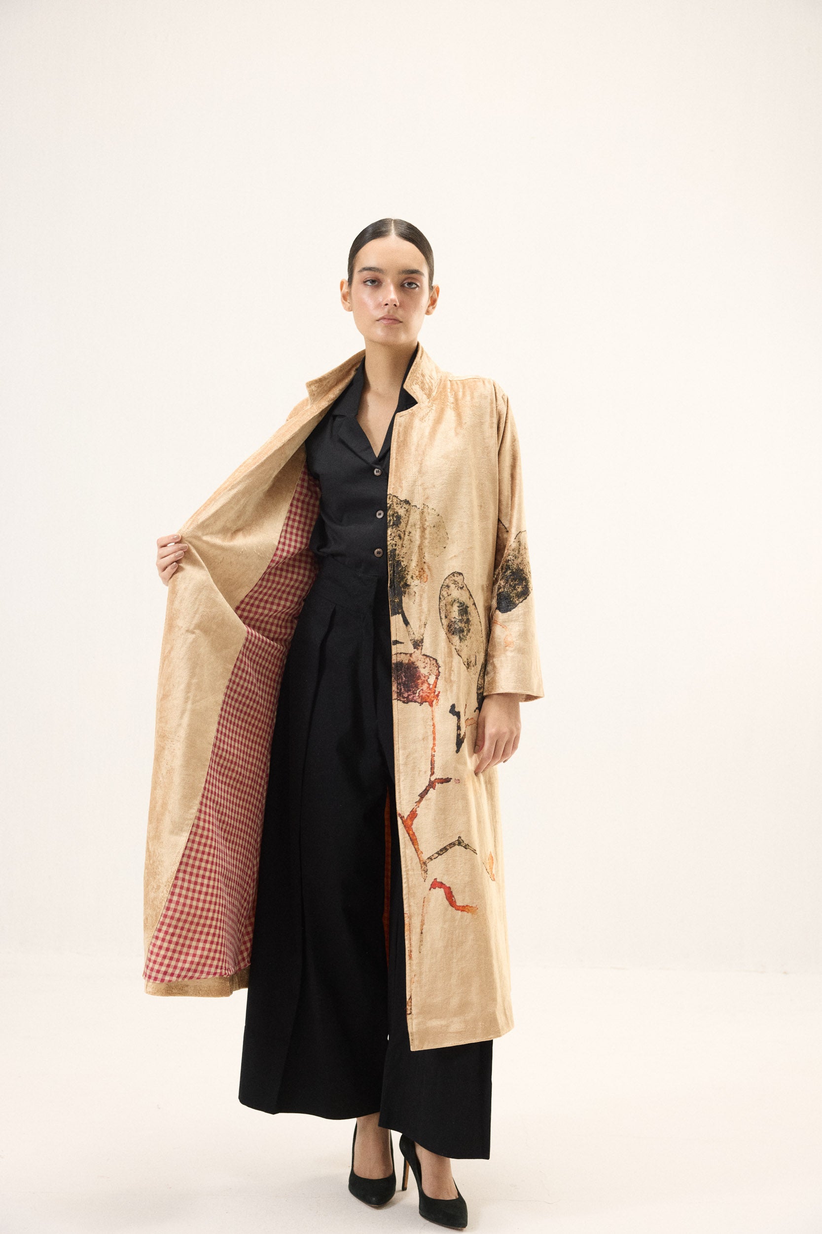 Soft Gold Trench Coat