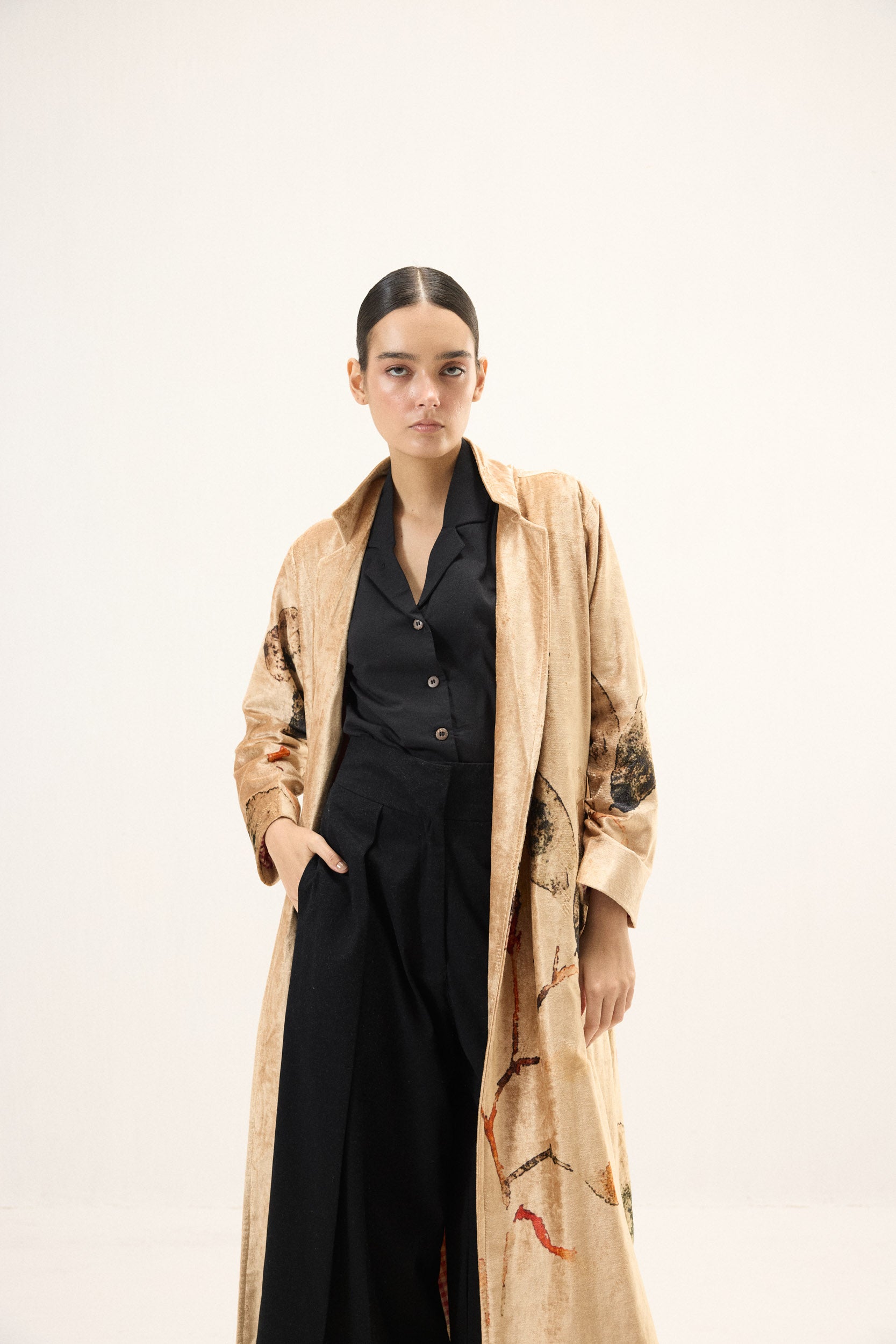 Soft Gold Trench Coat