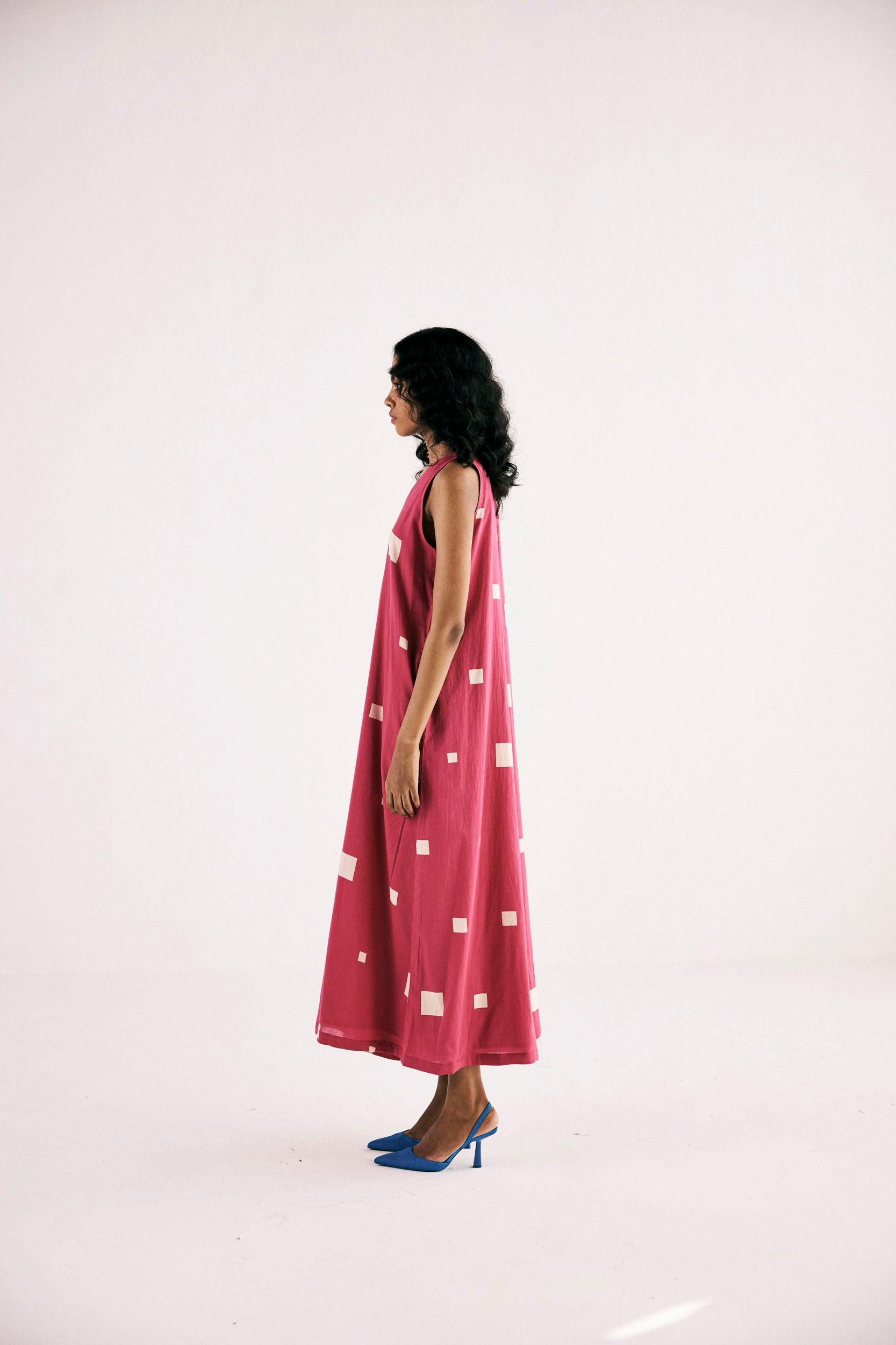 Pink Matrix Jumpsuit - Khara Kapas