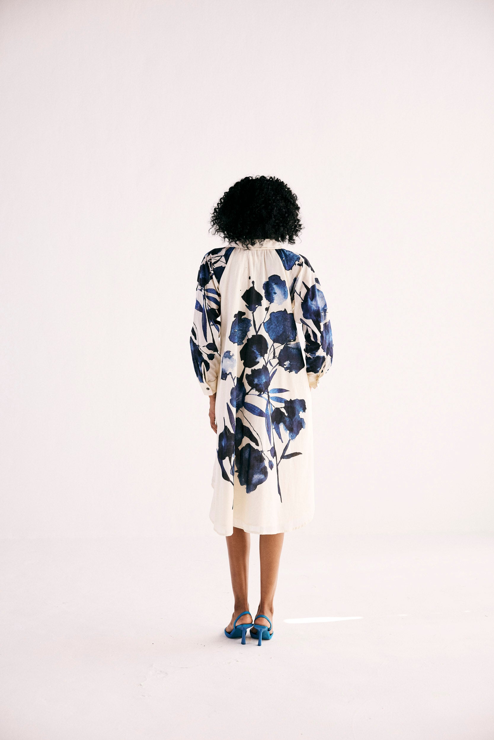 Blue orchid Shirt Dress