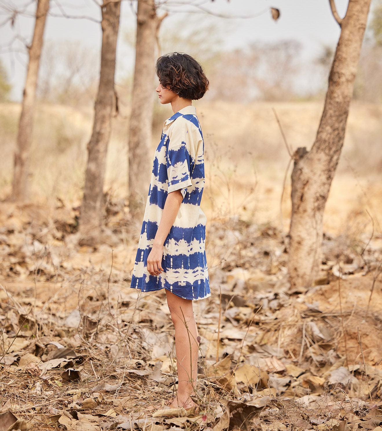 Barish Shirt Dress - Khara Kapas