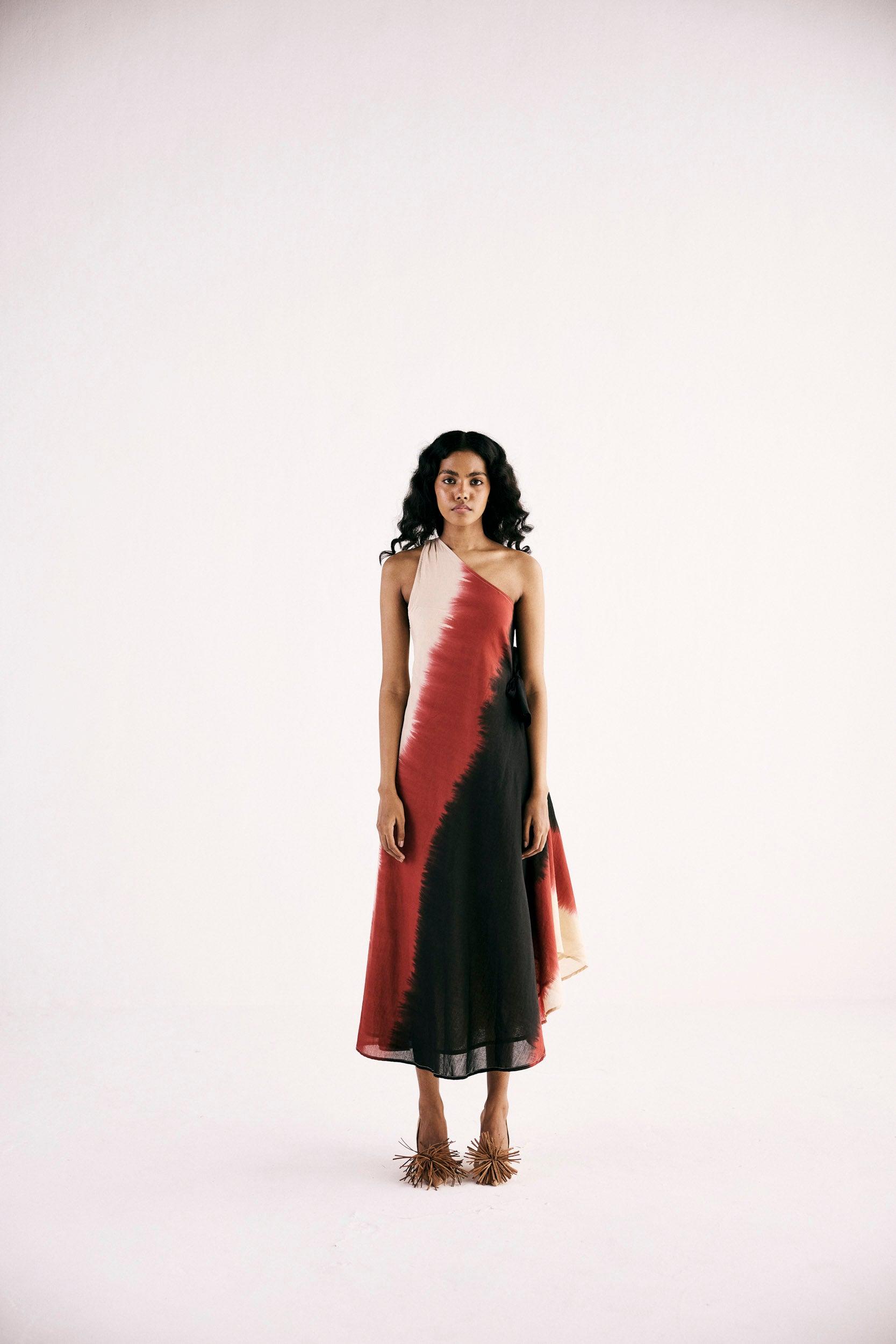 Red Horizon Dress - Khara Kapas