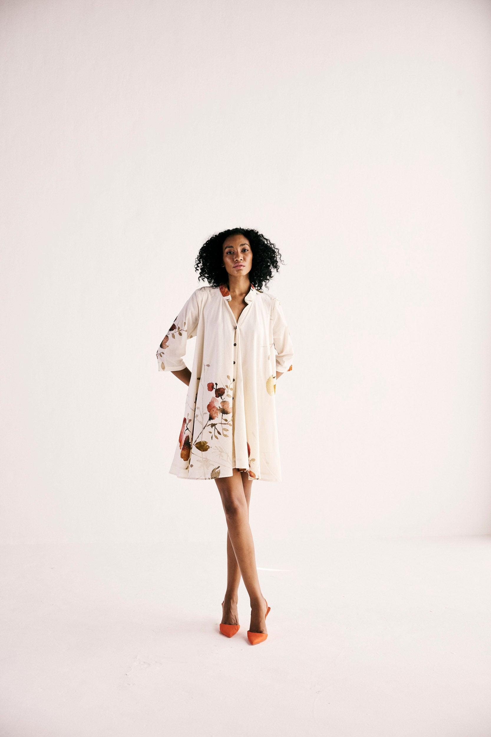 Hibiscus Swing Dress - Khara Kapas