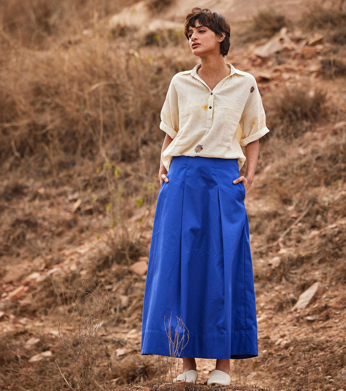 Tez Neela skirt - Khara Kapas