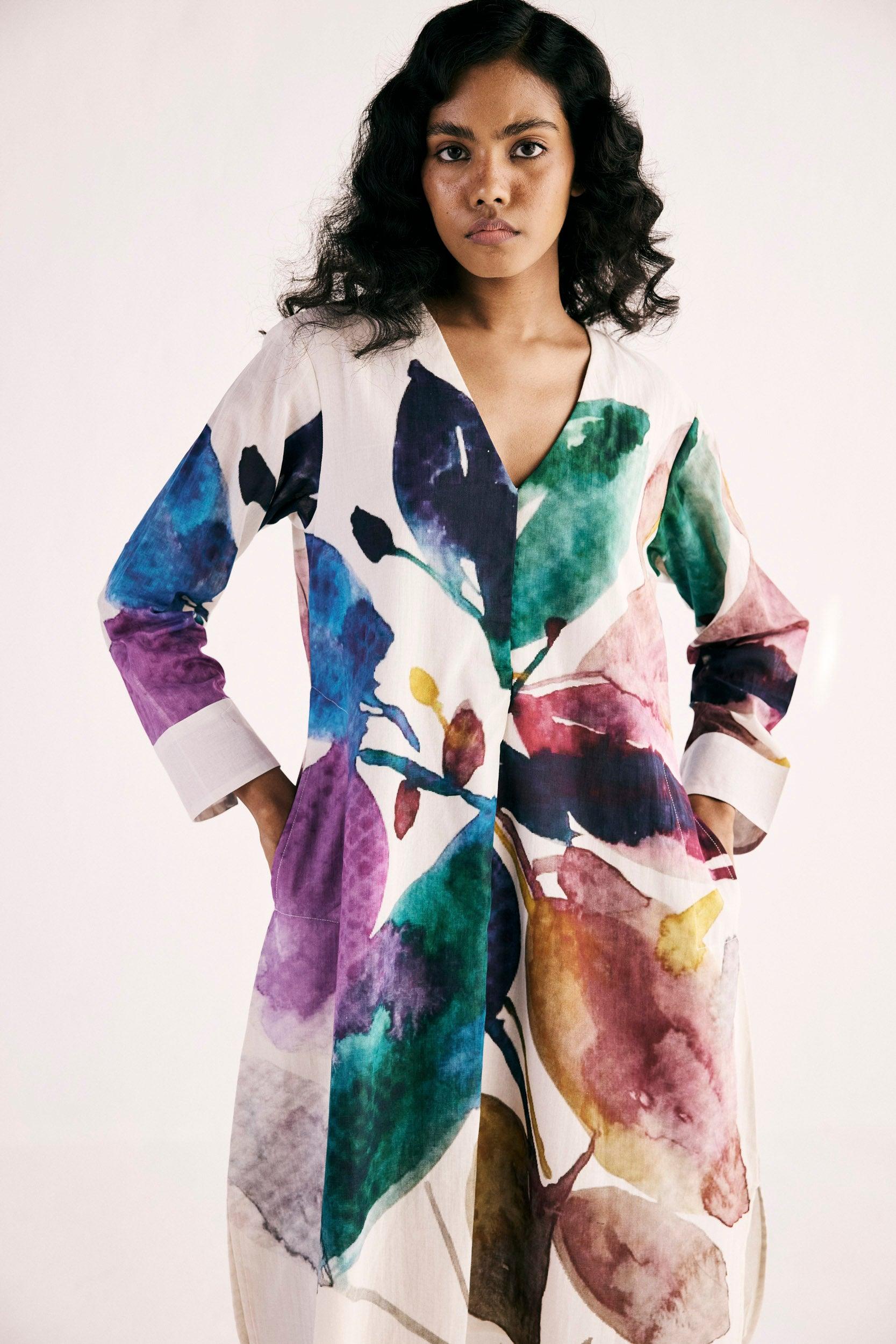 Sunset splash Kurta set - Khara Kapas