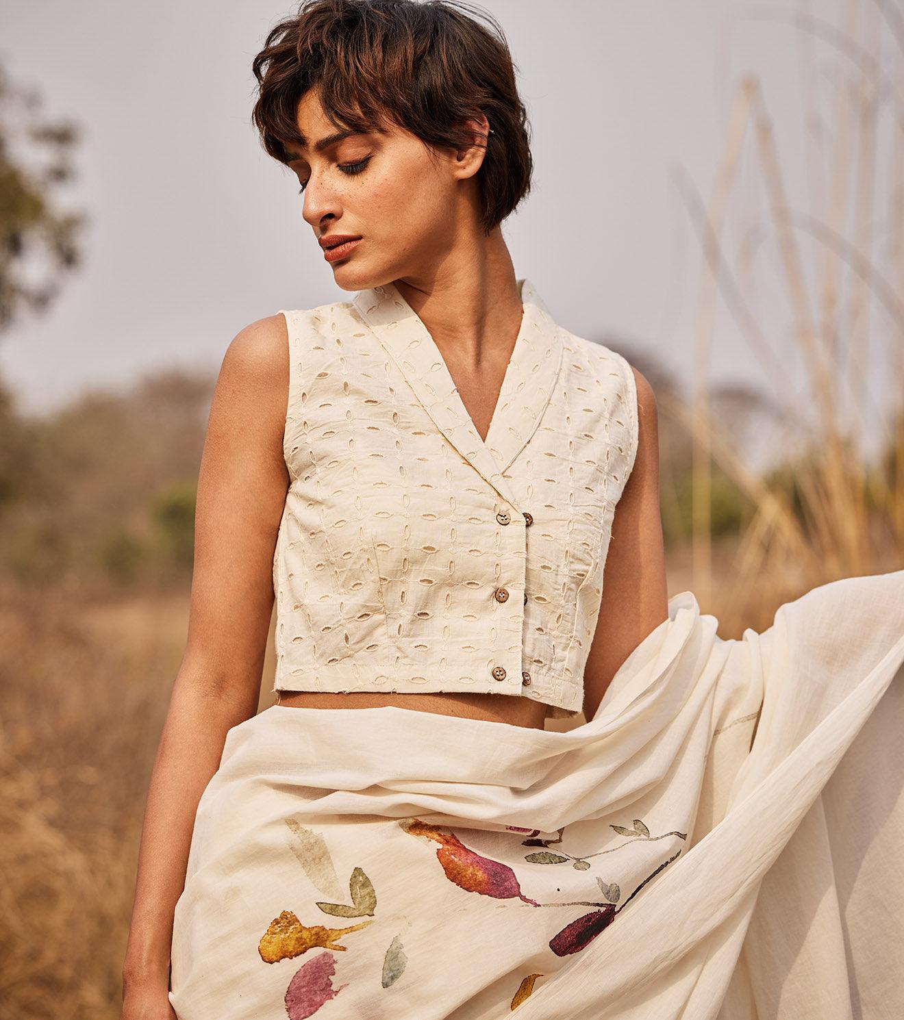 Ketaki Saree and Jui blouse set - Khara Kapas