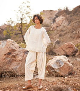 Shuchi Salwar pants - Khara Kapas