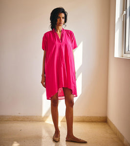 Pink Passion shift dress - Khara Kapas