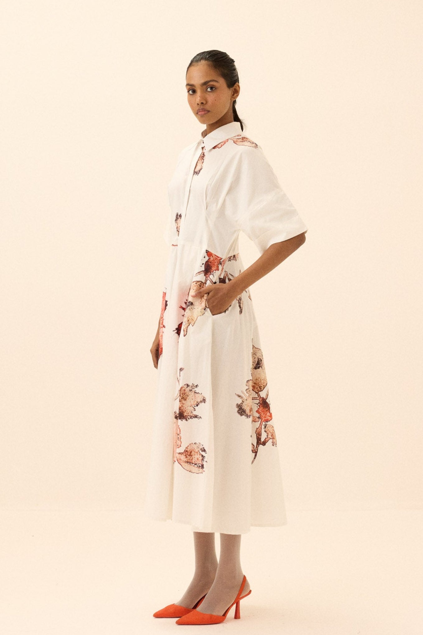 Caucasian Shirt Dress