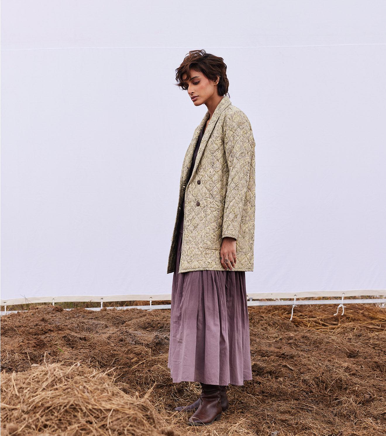 Stone floral blazer - Khara Kapas