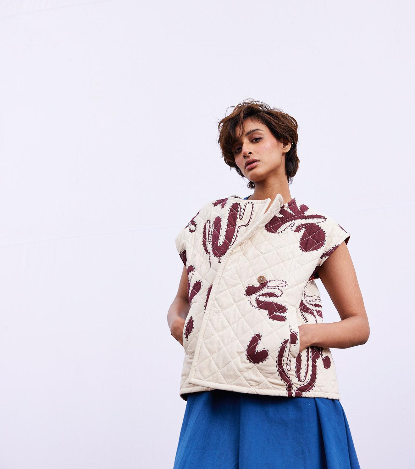 Hazel vest jacket - Khara Kapas