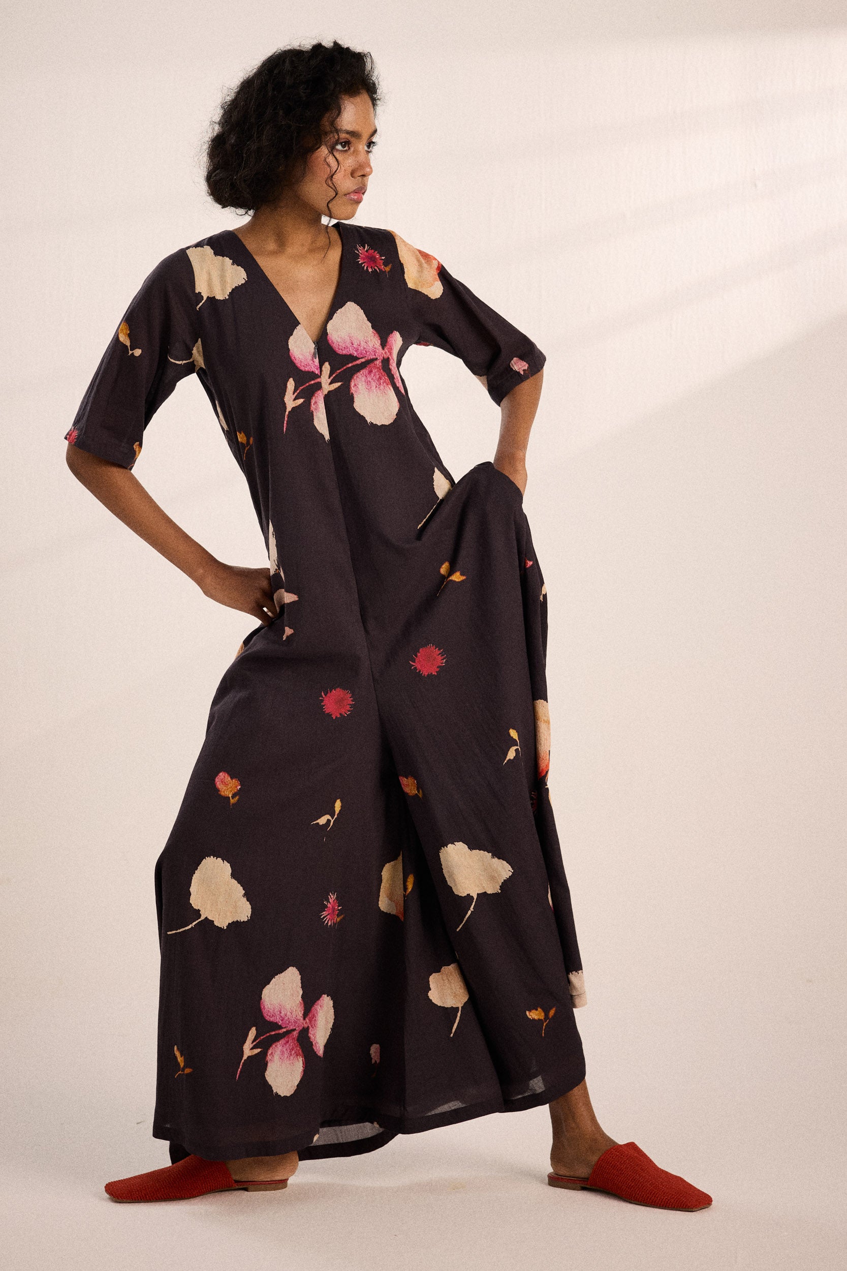 Charcoal Gardens Jumpsuit