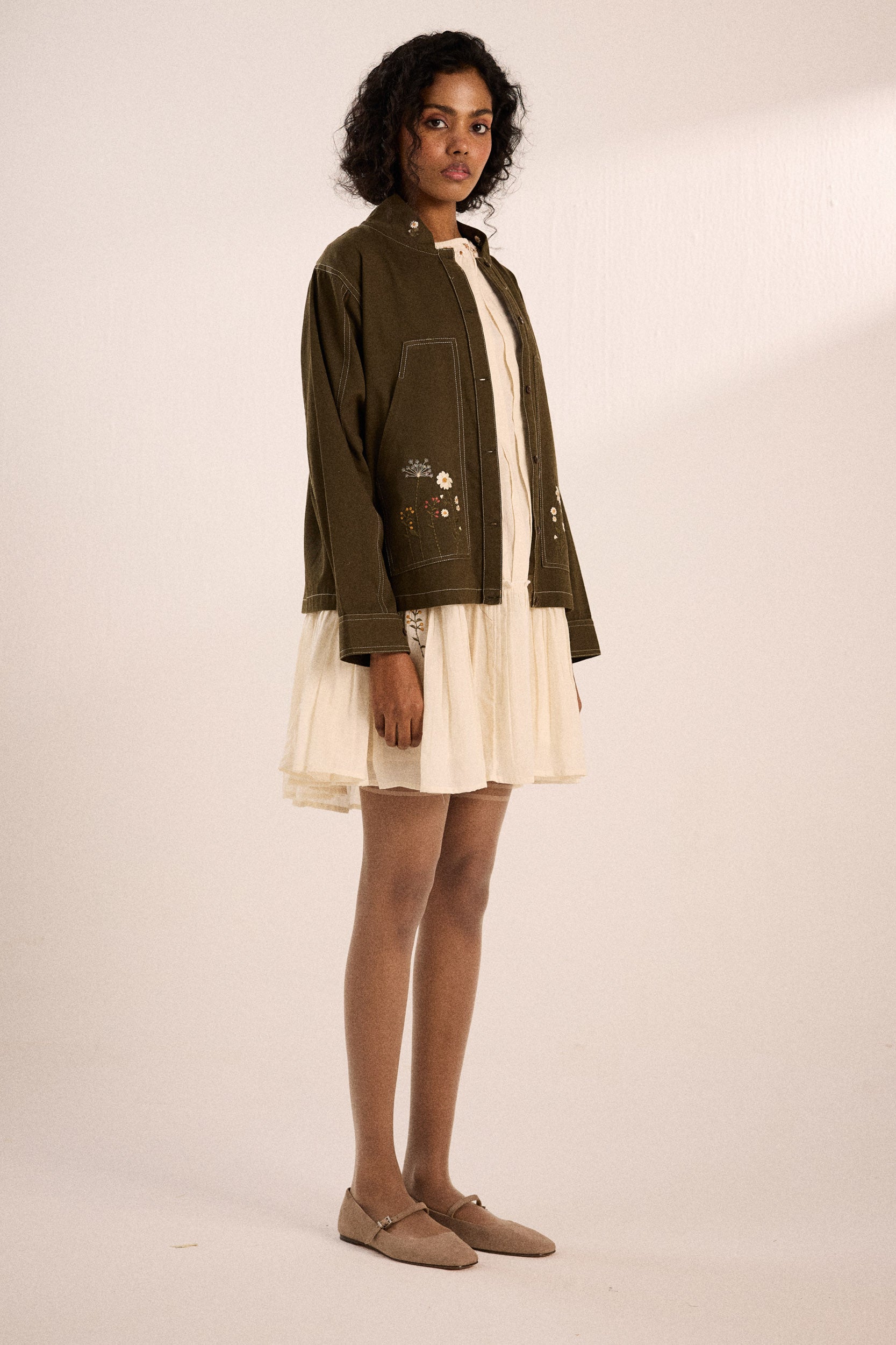 Sage flora jacket