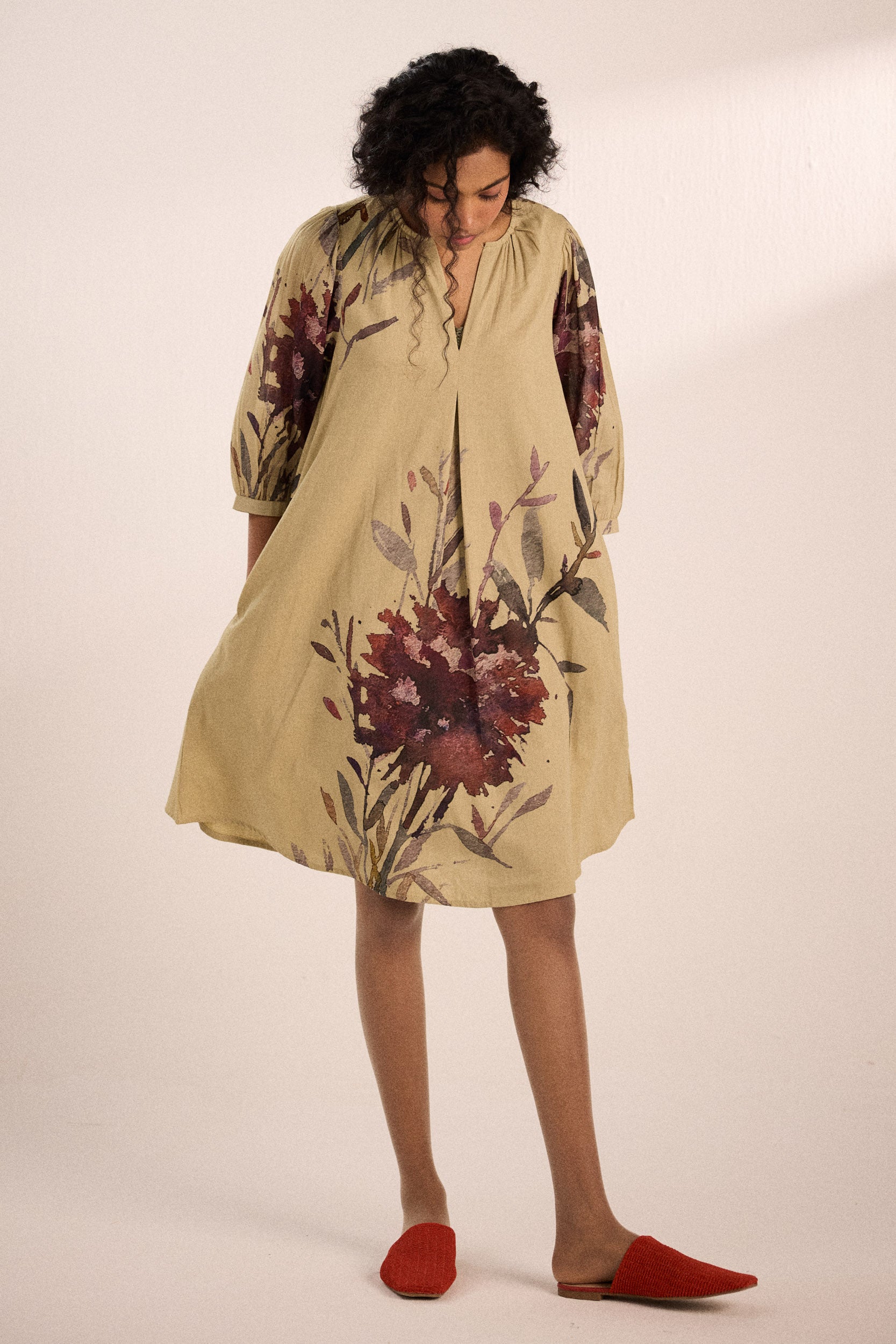 Moss bloom dress