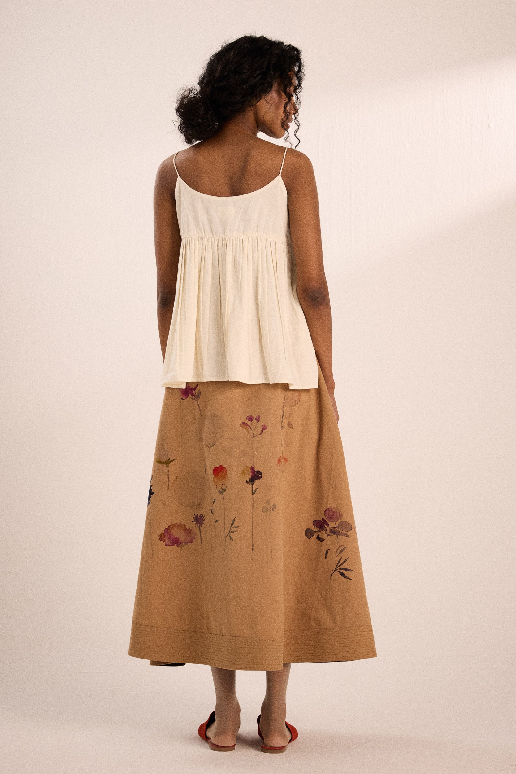 Floral Mocha Skirt