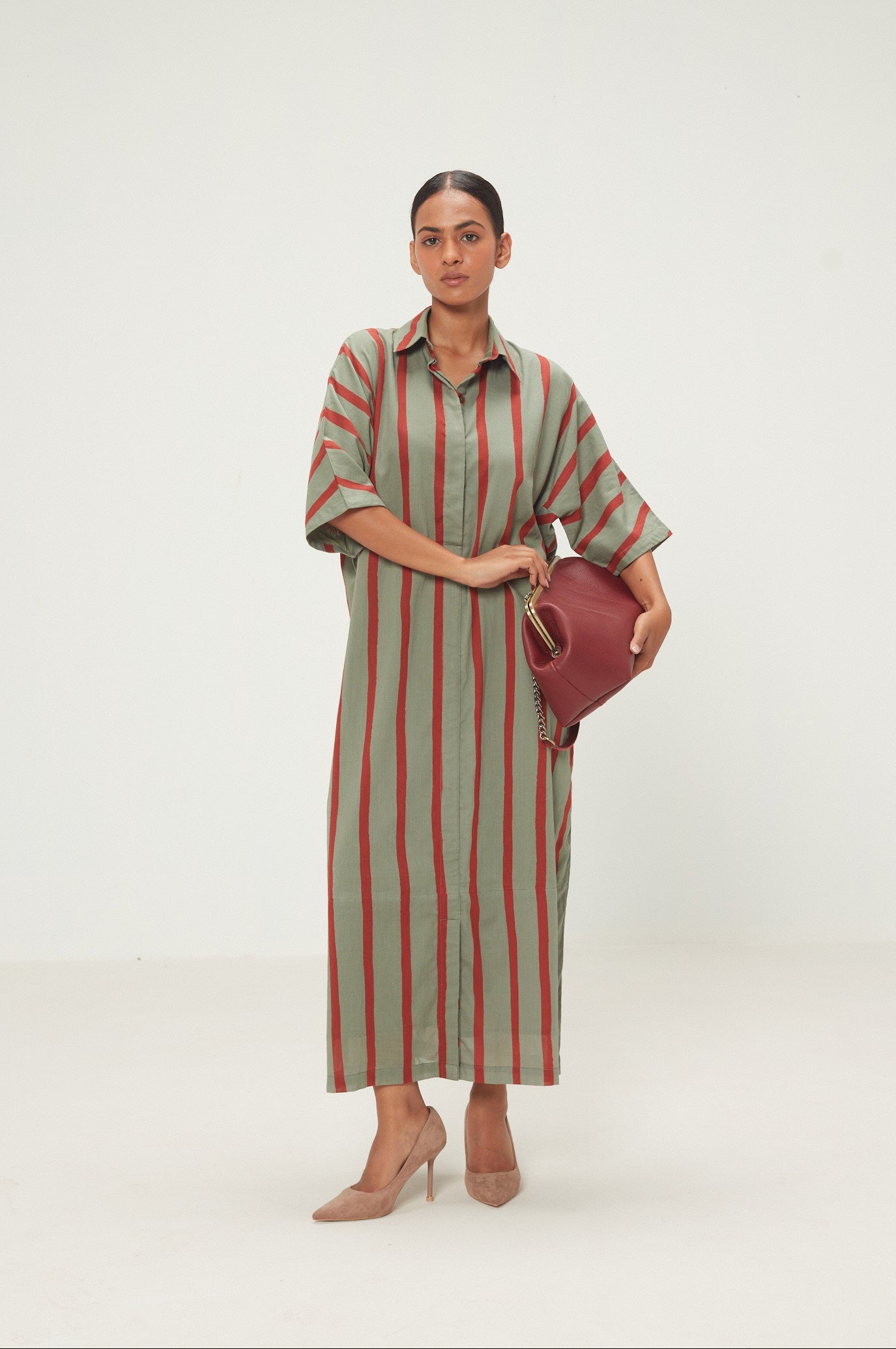 Parallel Shirt Dress