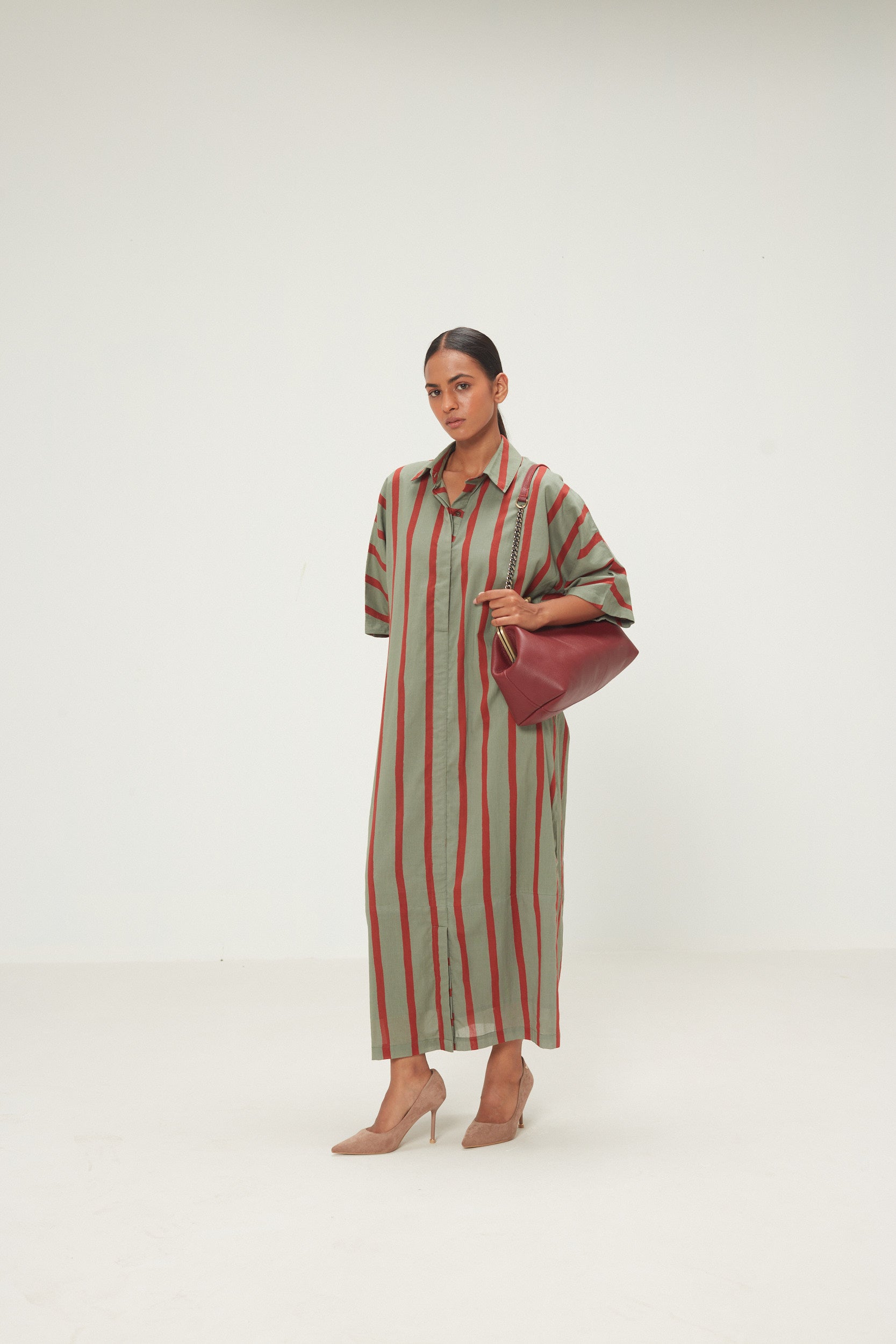 Parallel Shirt Dress