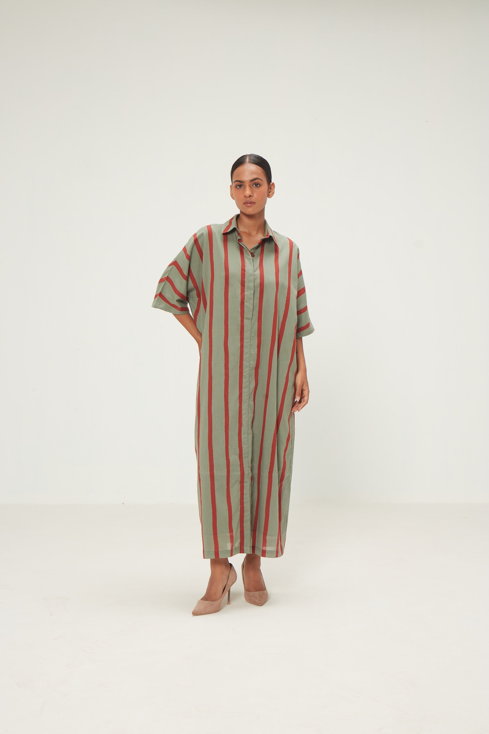 Parallel Shirt Dress