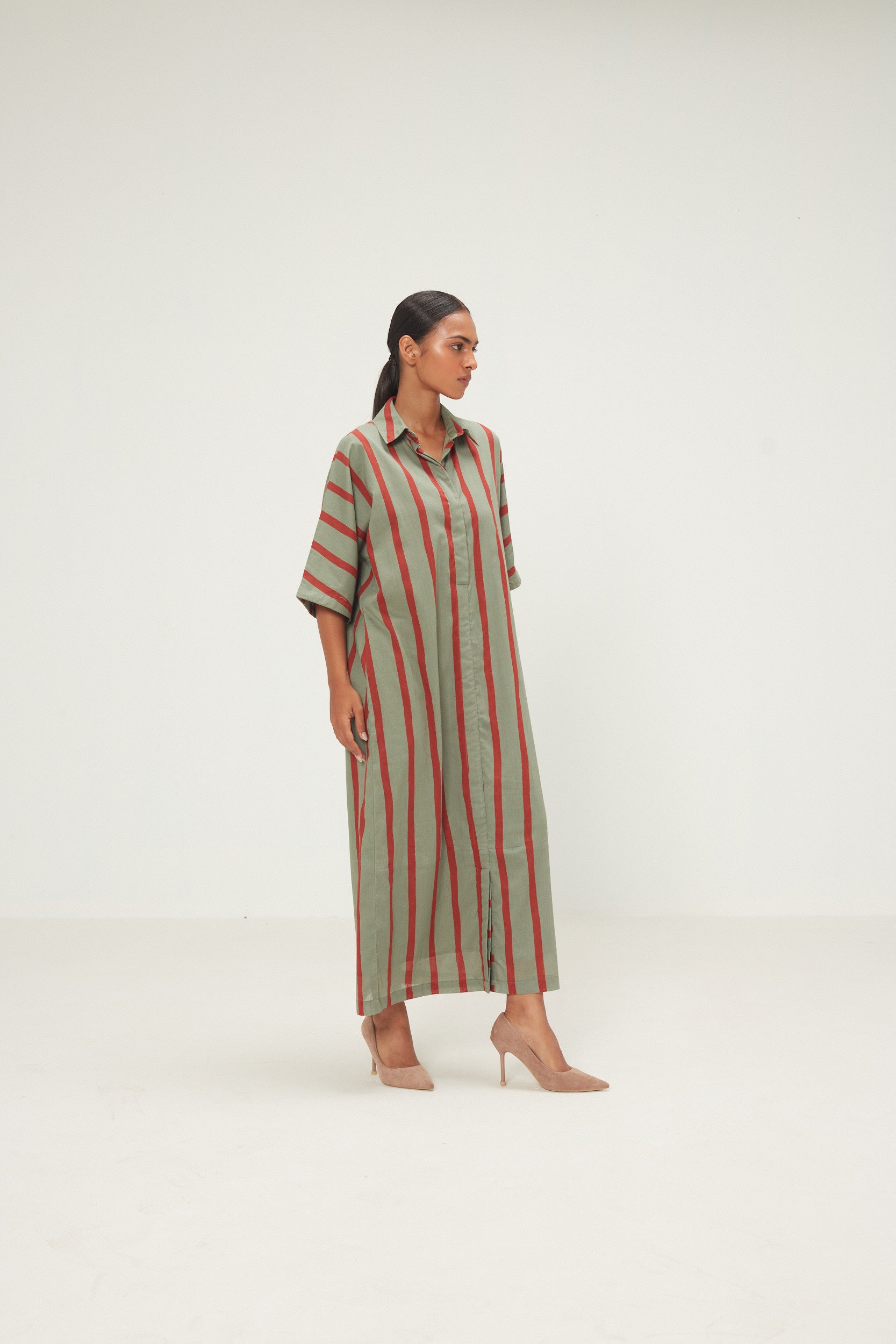 Parallel Shirt Dress