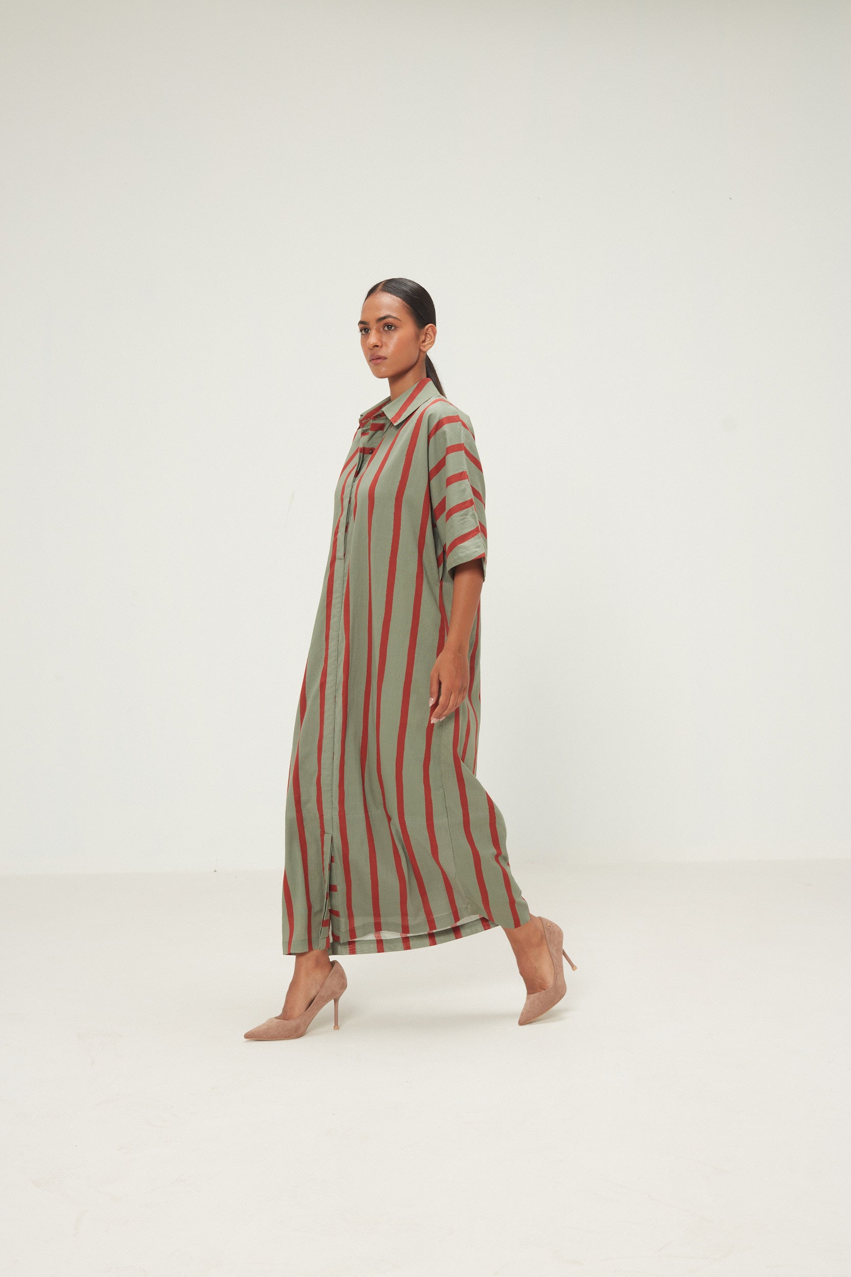 Parallel Shirt Dress