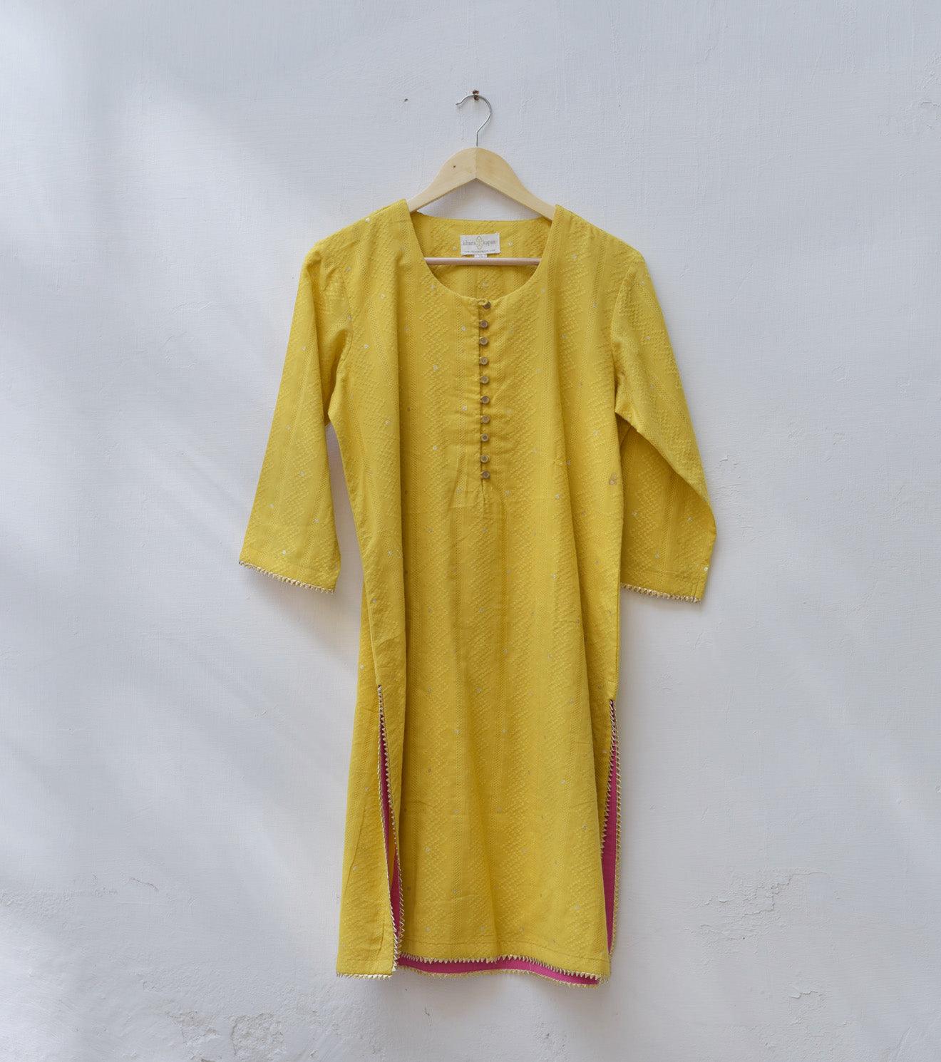 Mustard kurta