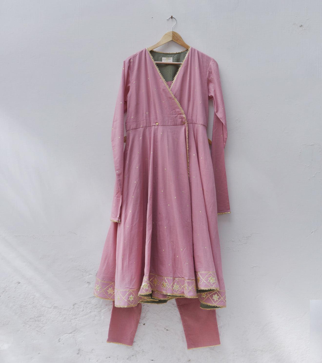 Gulabi kurta set