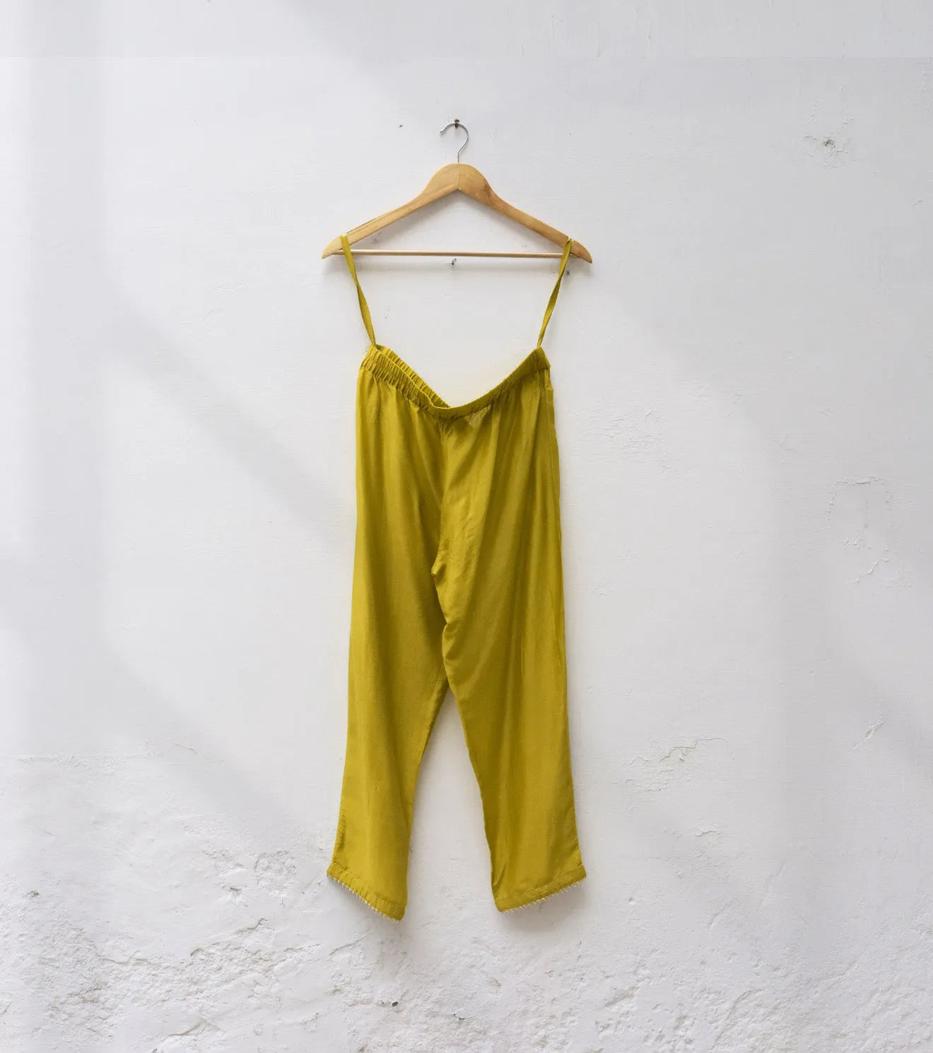 Mustard slim pants - Khara Kapas