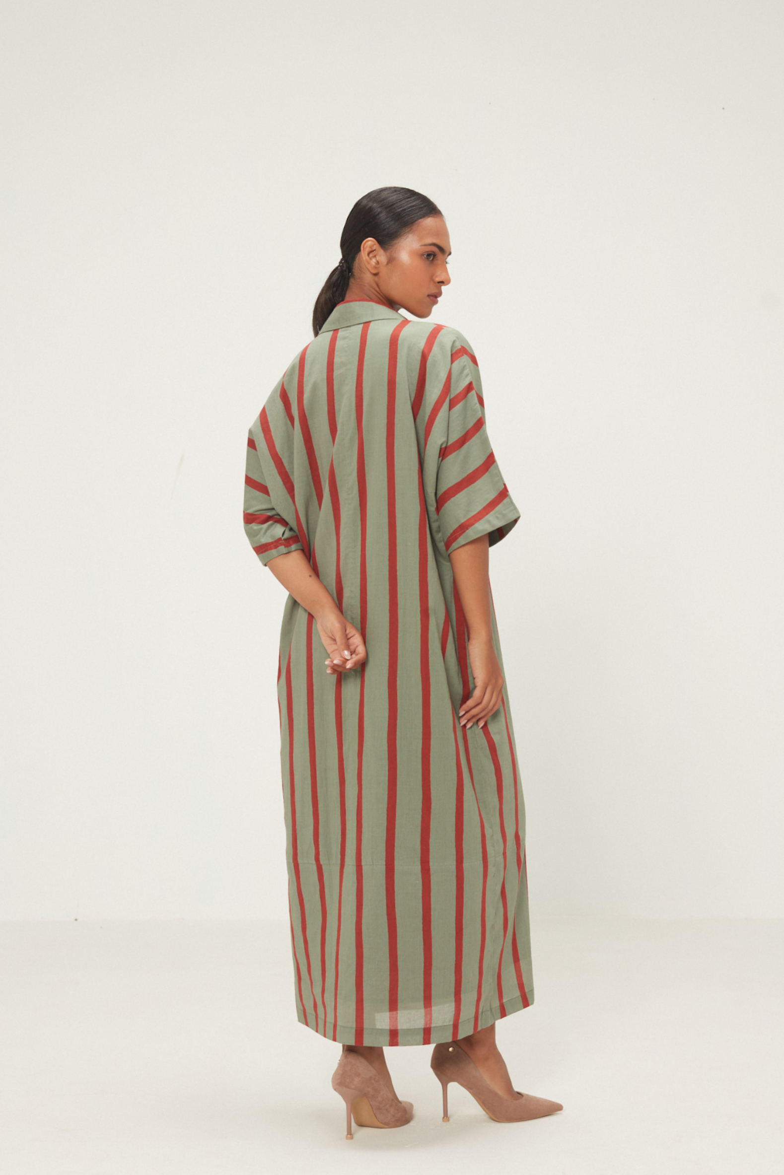 Parallel Shirt Dress