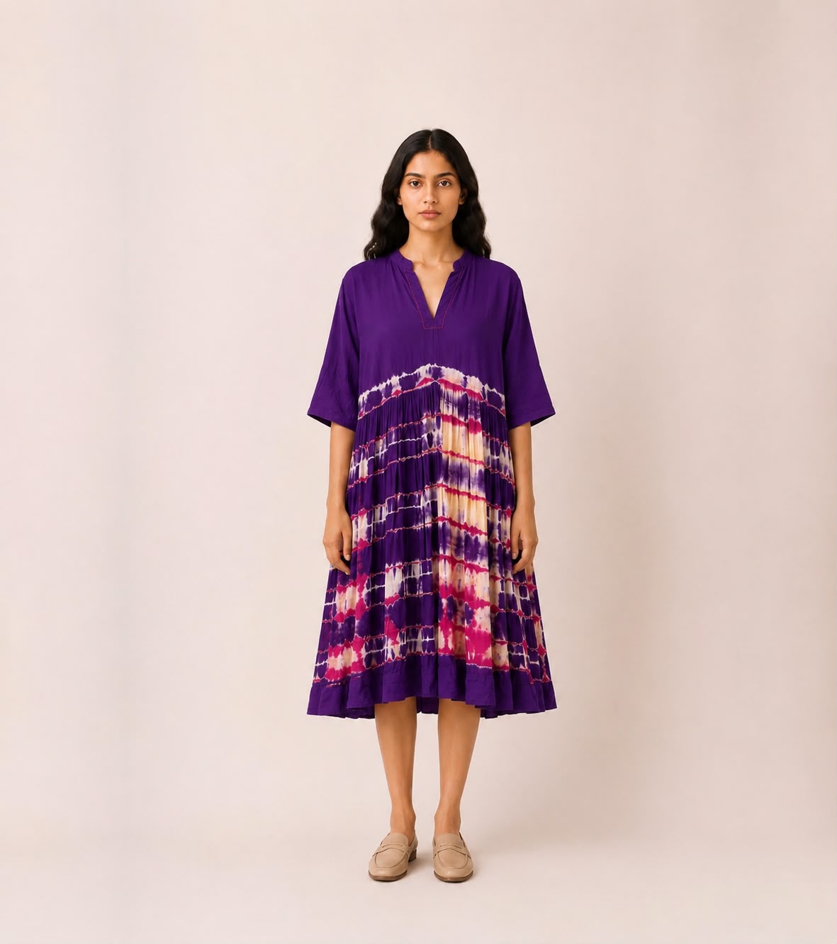 Iris Shibori Dress