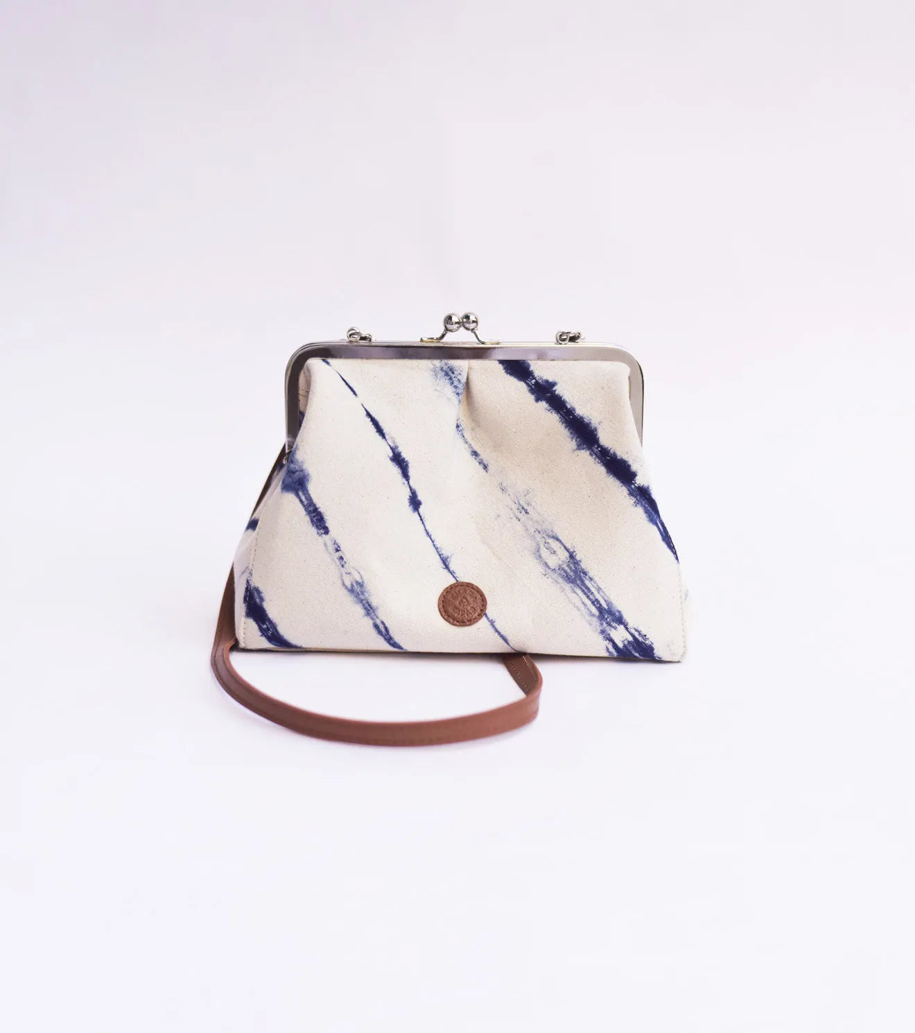 Sky shibori clutch - Khara Kapas