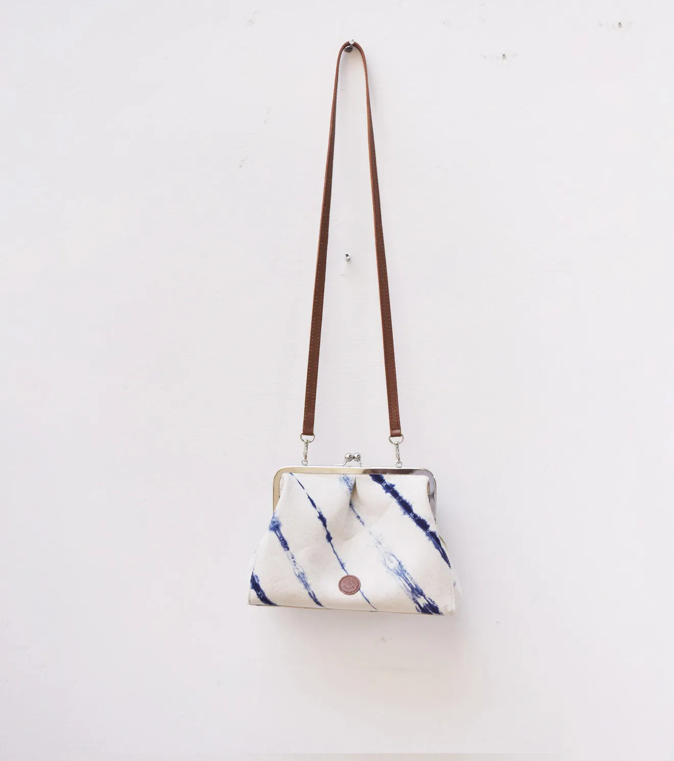 Sky shibori clutch - Khara Kapas
