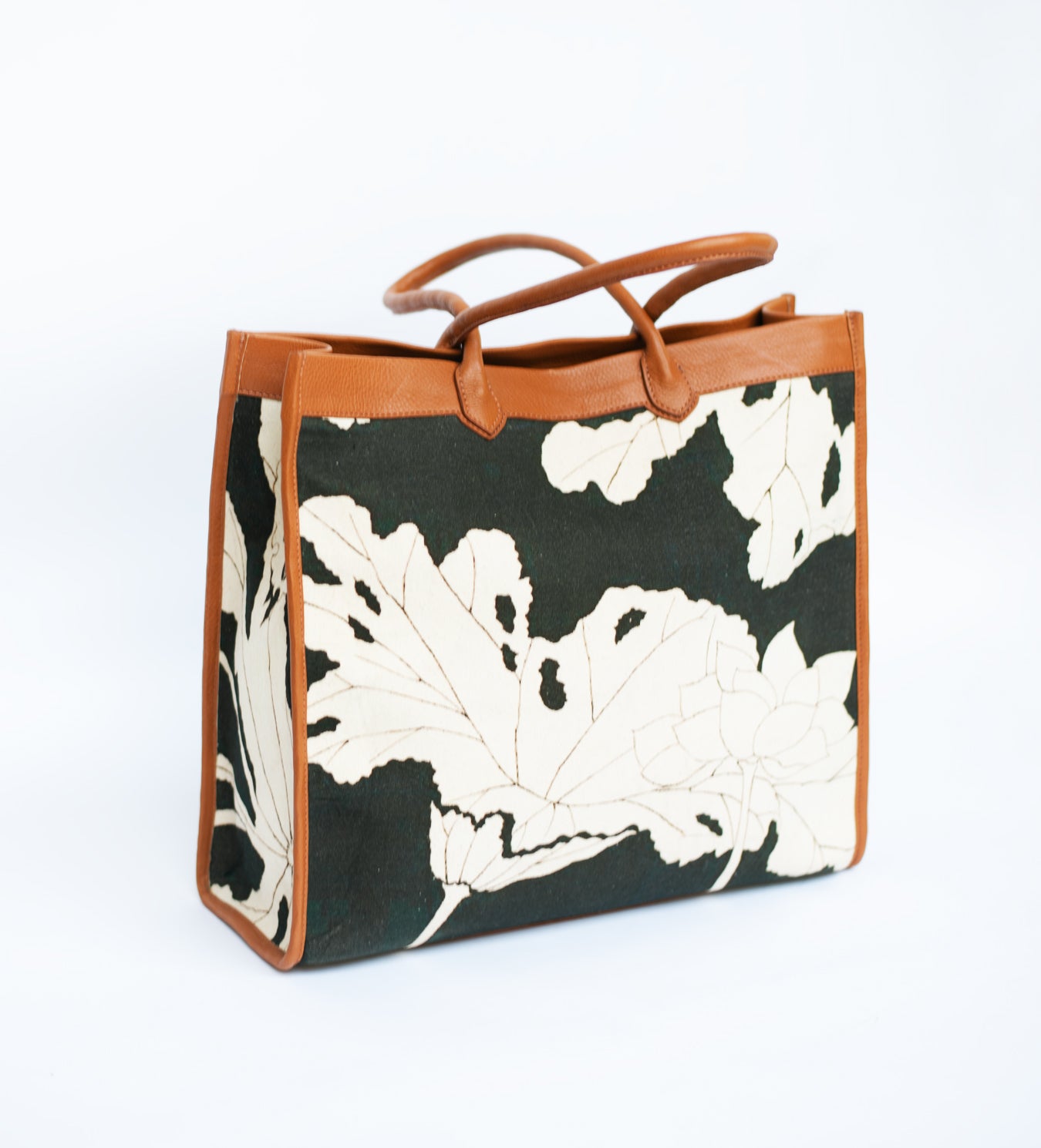 Ebony Bloom Tote Bag