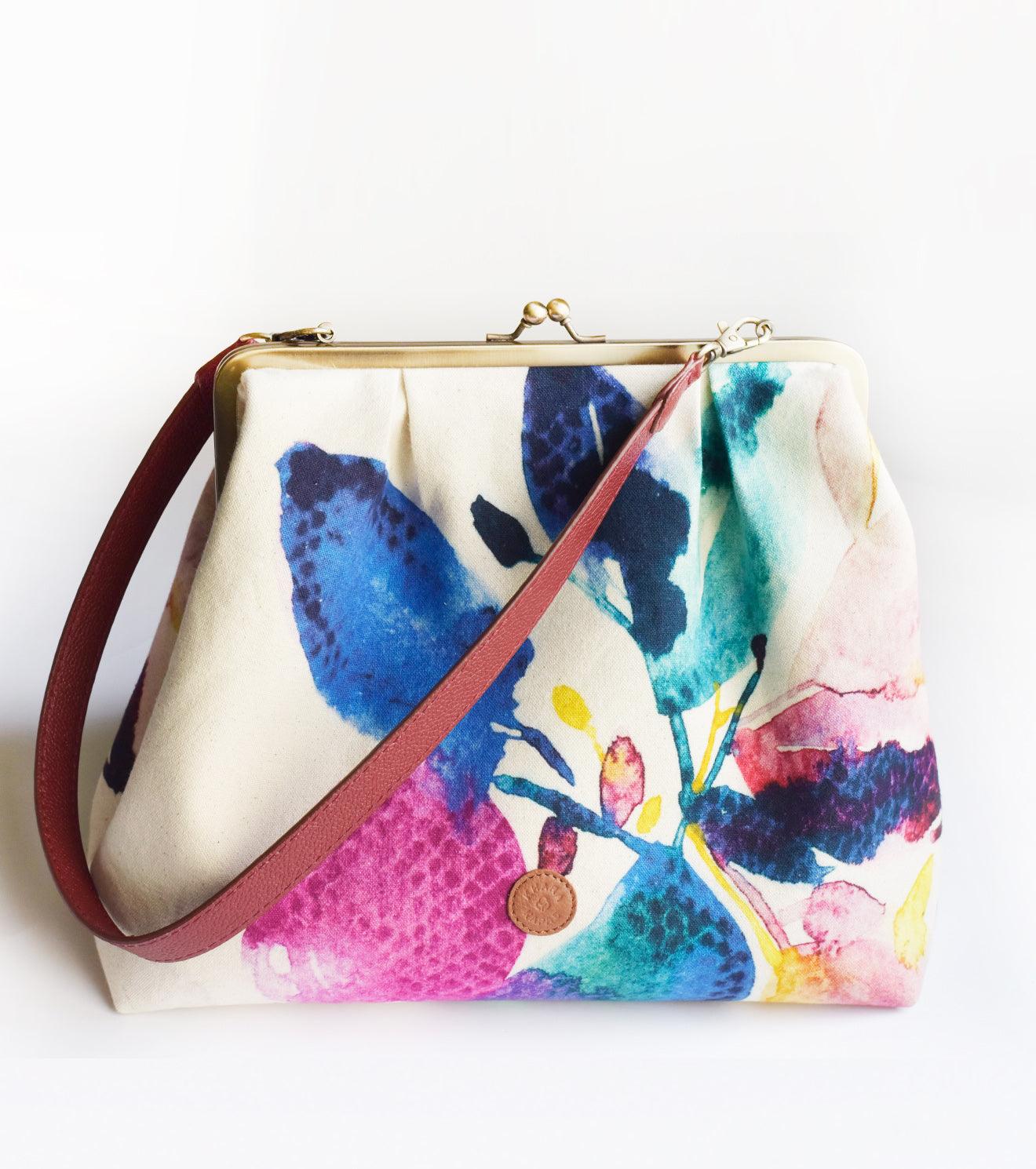 Blue jay Luxe clutch - Khara Kapas