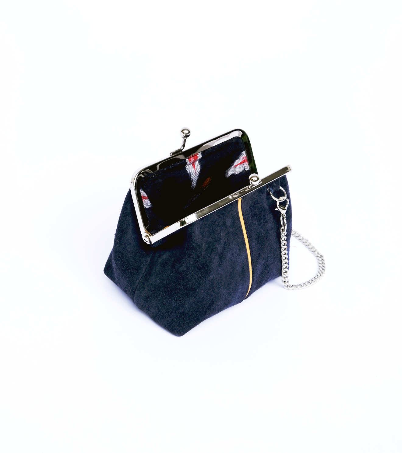 Sapphire Mini Suede Clutch