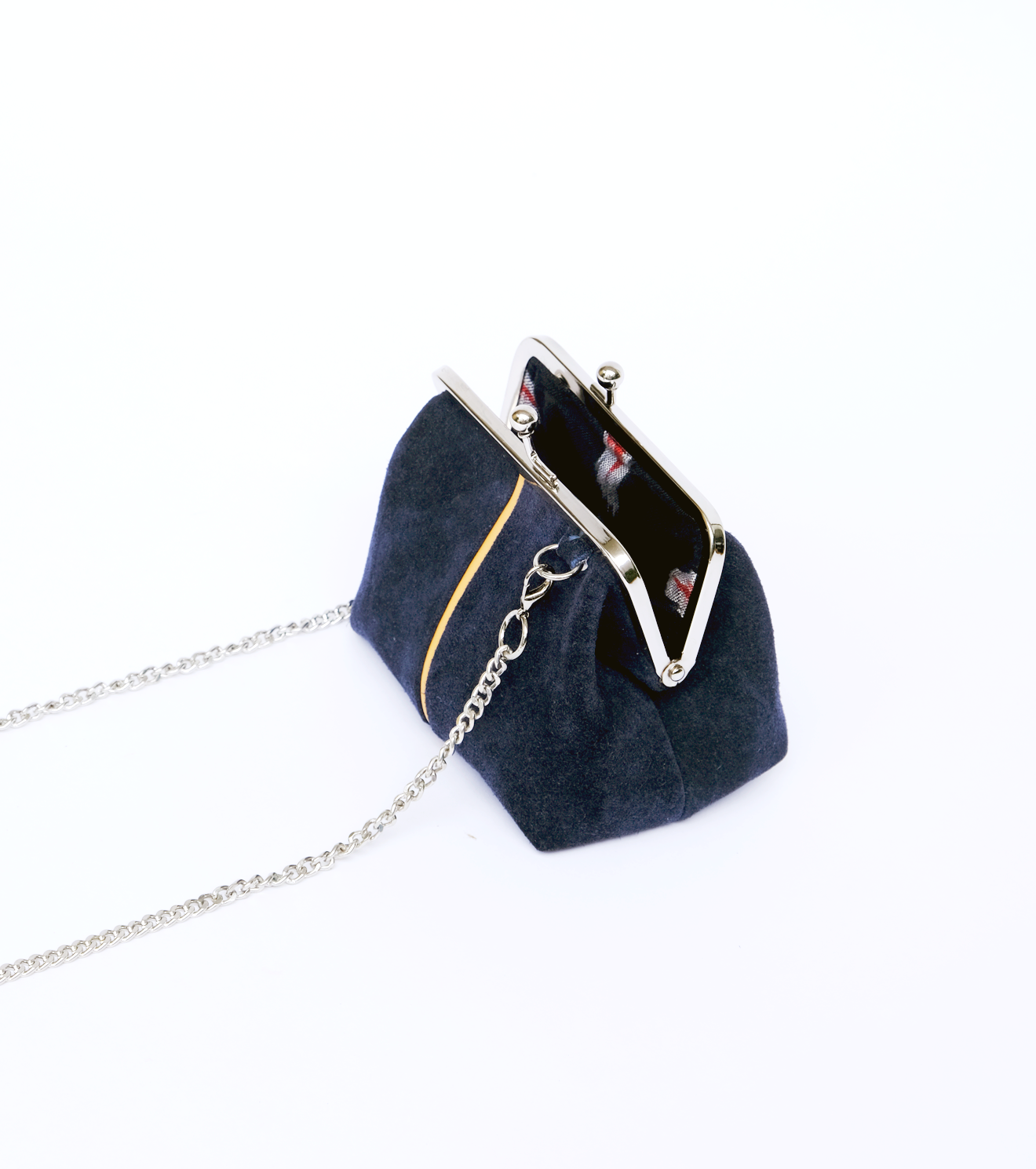 Sapphire Mini Suede Clutch